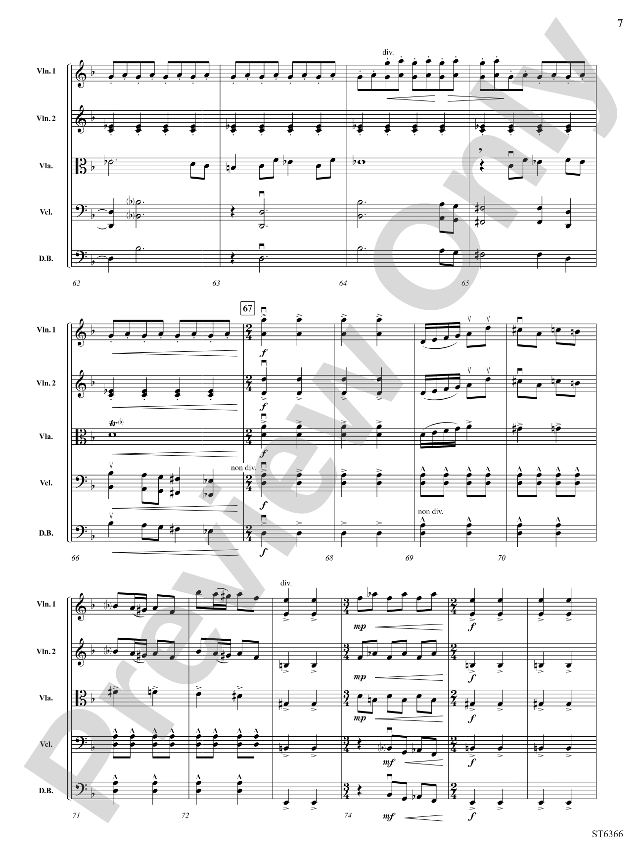 Rhythm Dances: String Orchestra Conductor Score & Parts