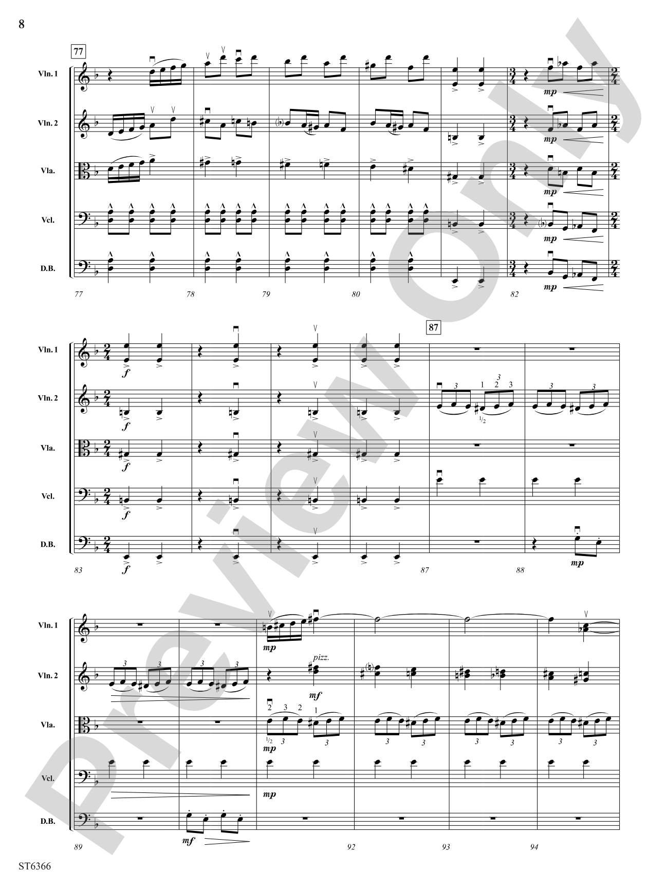 Rhythm Dances: String Orchestra Conductor Score & Parts