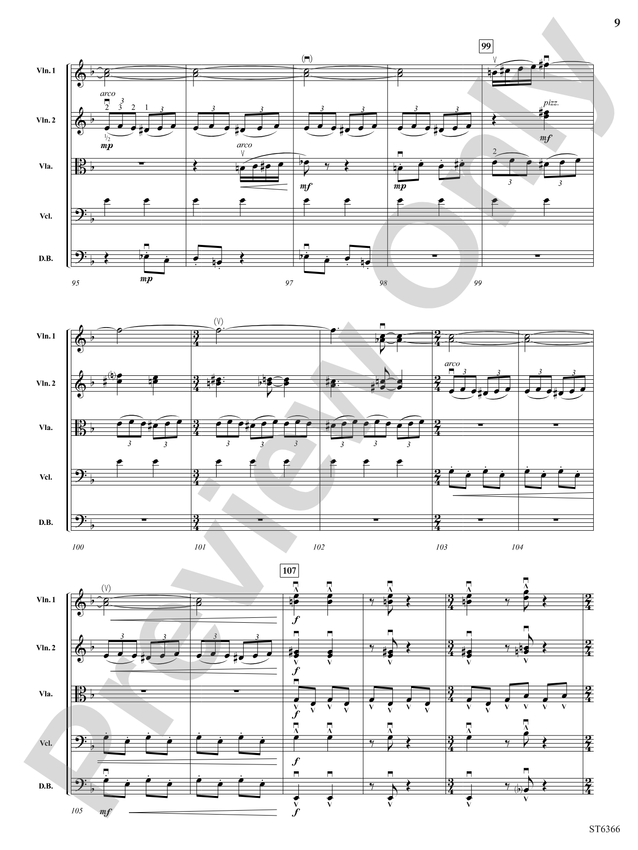 Rhythm Dances: String Orchestra Conductor Score & Parts