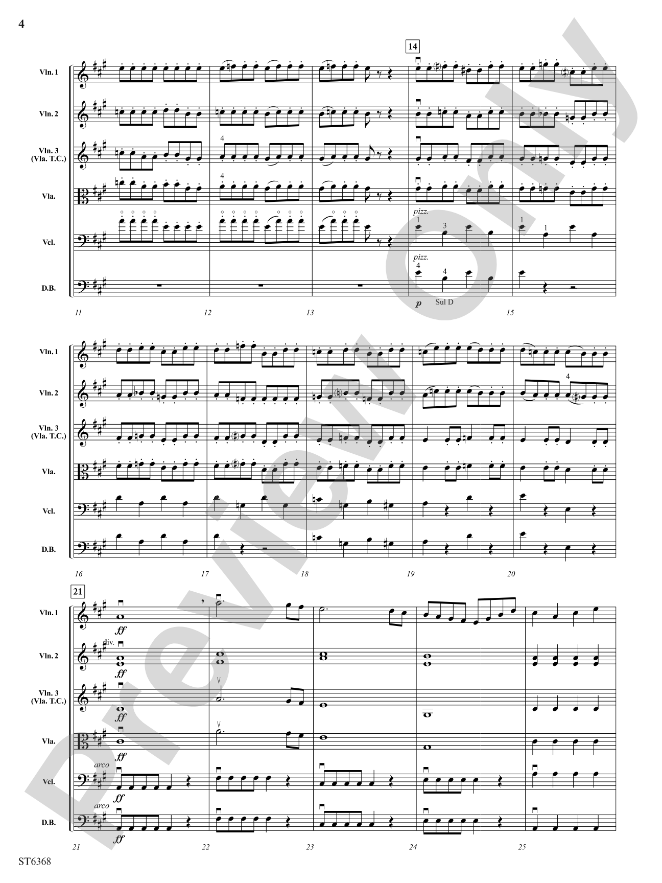 Overture to a Midsummer Night's Dream: String Orchestra Conductor Score & Parts