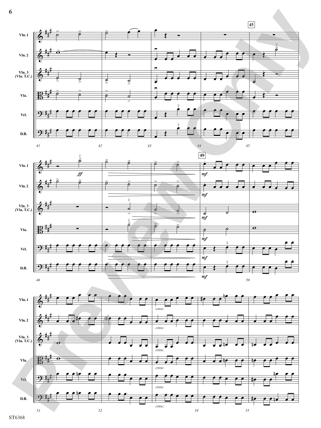 Overture to a Midsummer Night's Dream: String Orchestra Conductor Score & Parts