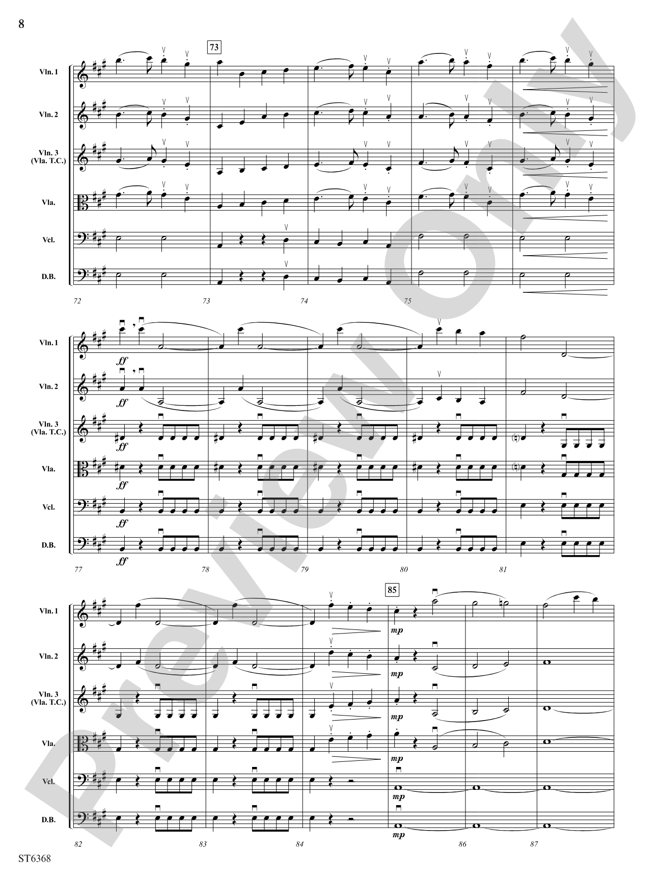 Overture to a Midsummer Night's Dream: String Orchestra Conductor Score & Parts