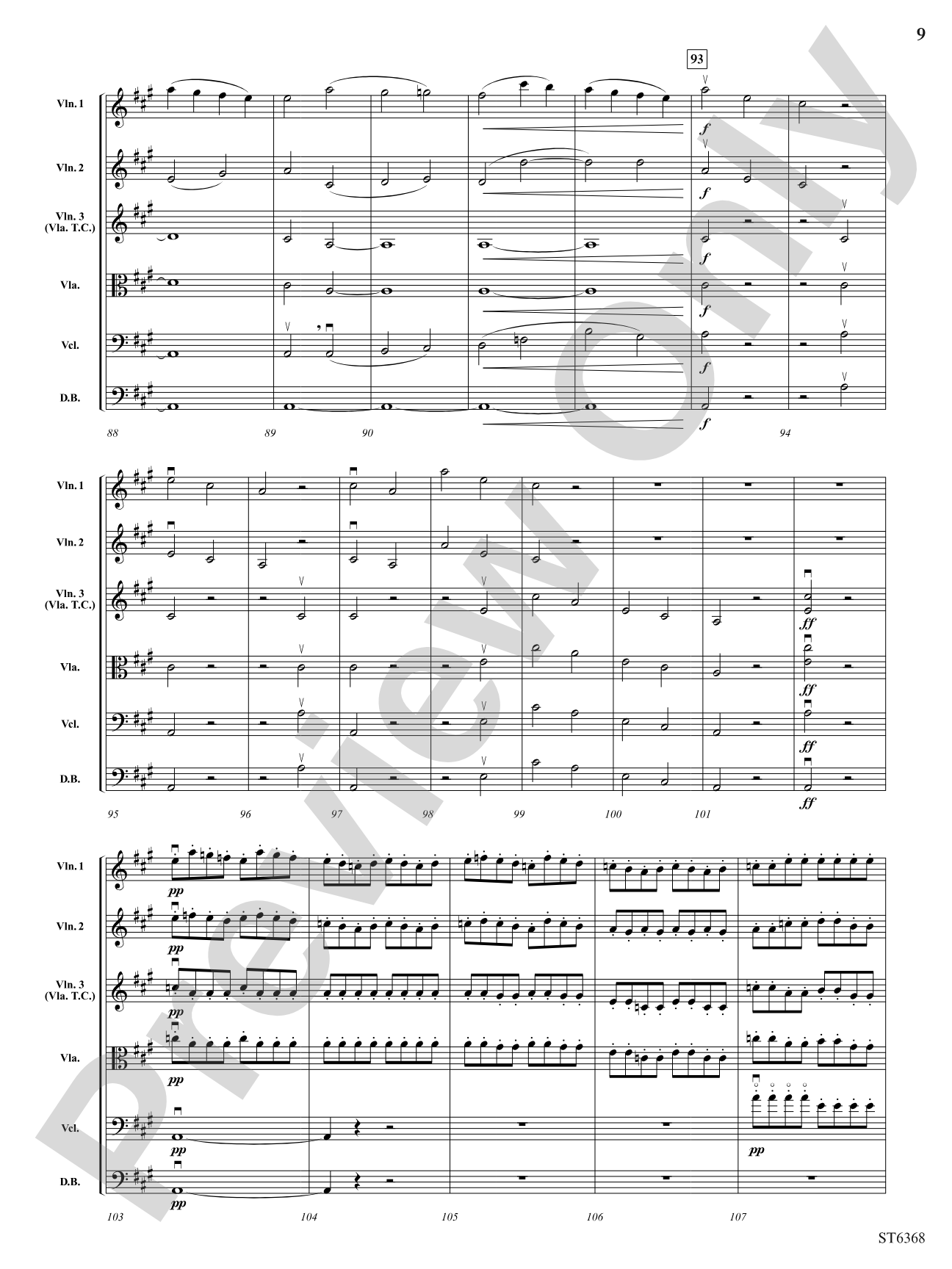 Overture to a Midsummer Night's Dream: String Orchestra Conductor Score & Parts