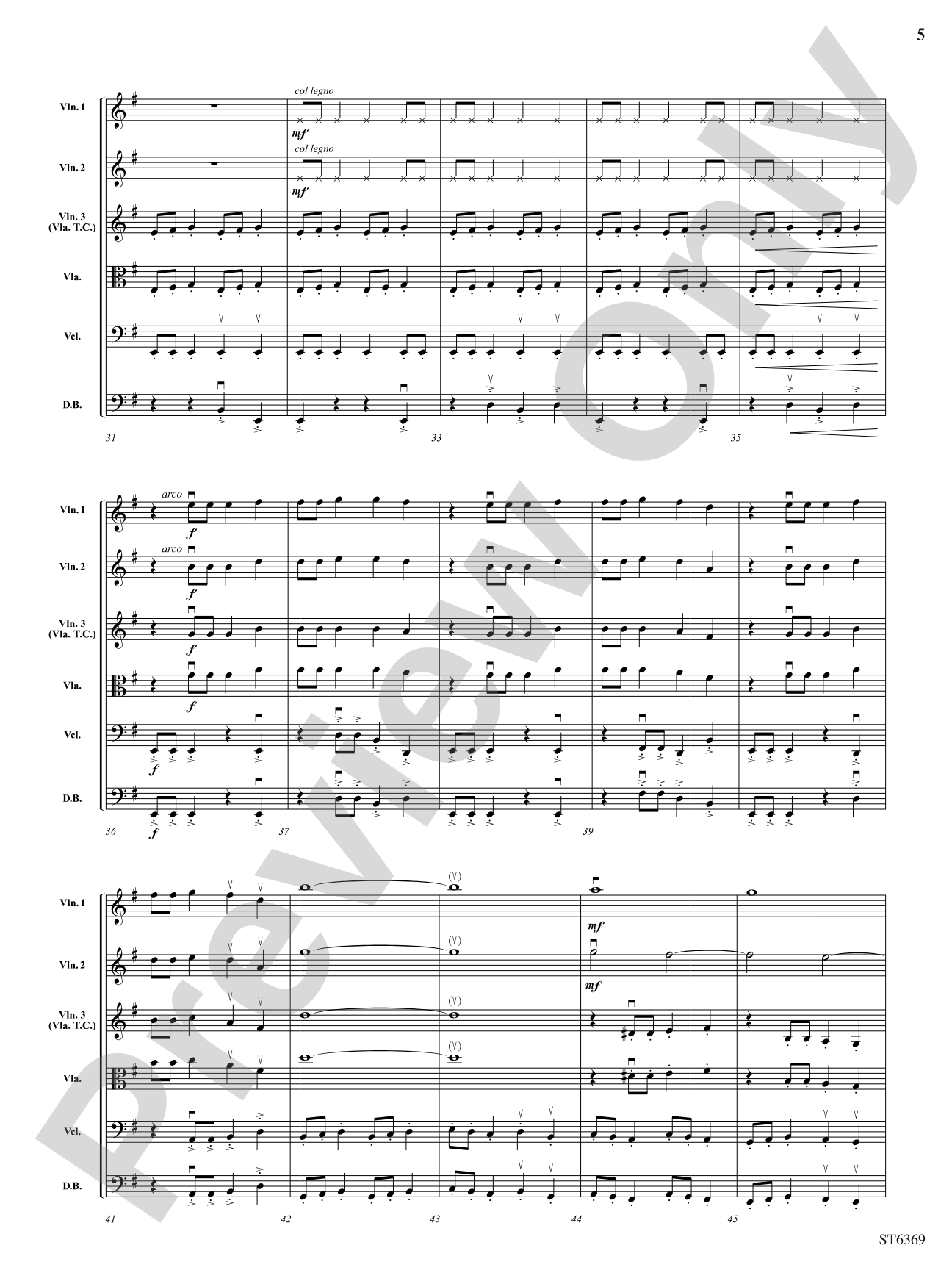 Gladiator's Glory: String Orchestra Conductor Score & Parts