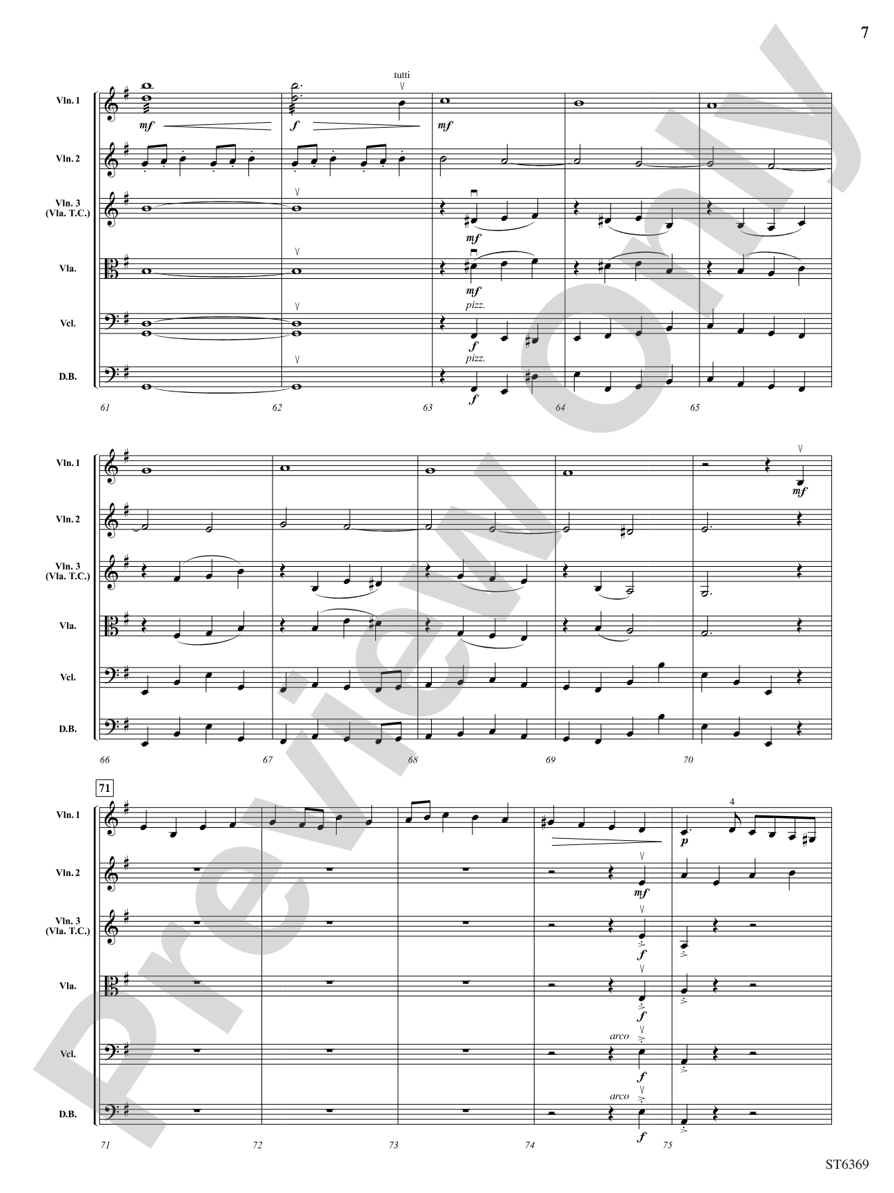 Gladiator's Glory: String Orchestra Conductor Score & Parts
