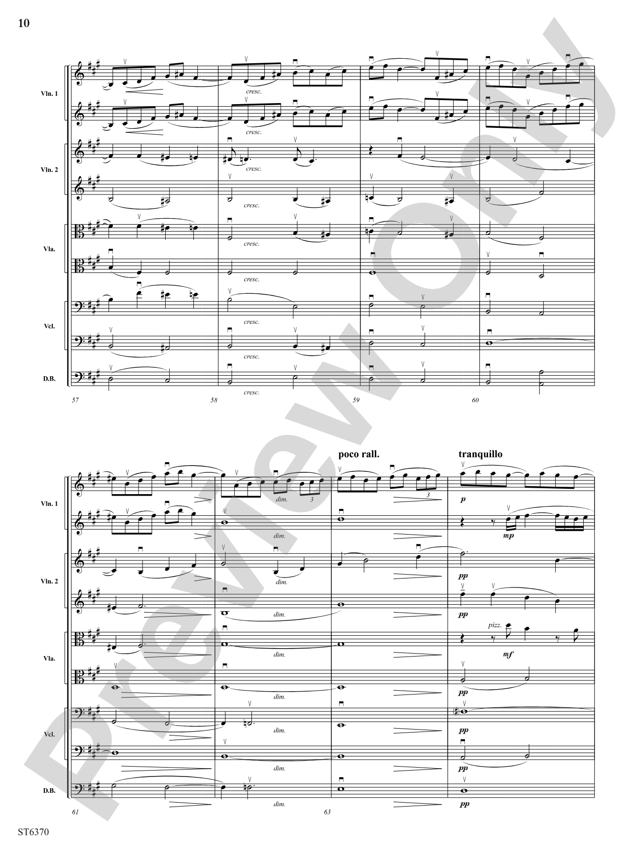 Romance for Strings: String Orchestra Conductor Score & Parts