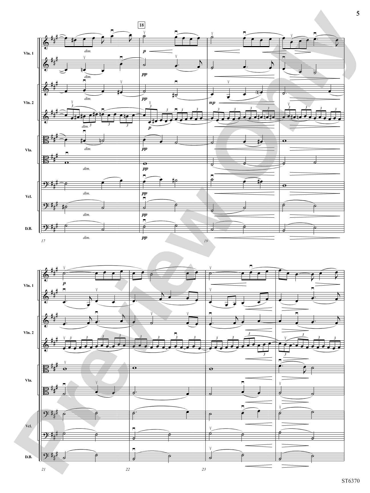Romance for Strings: String Orchestra Conductor Score & Parts