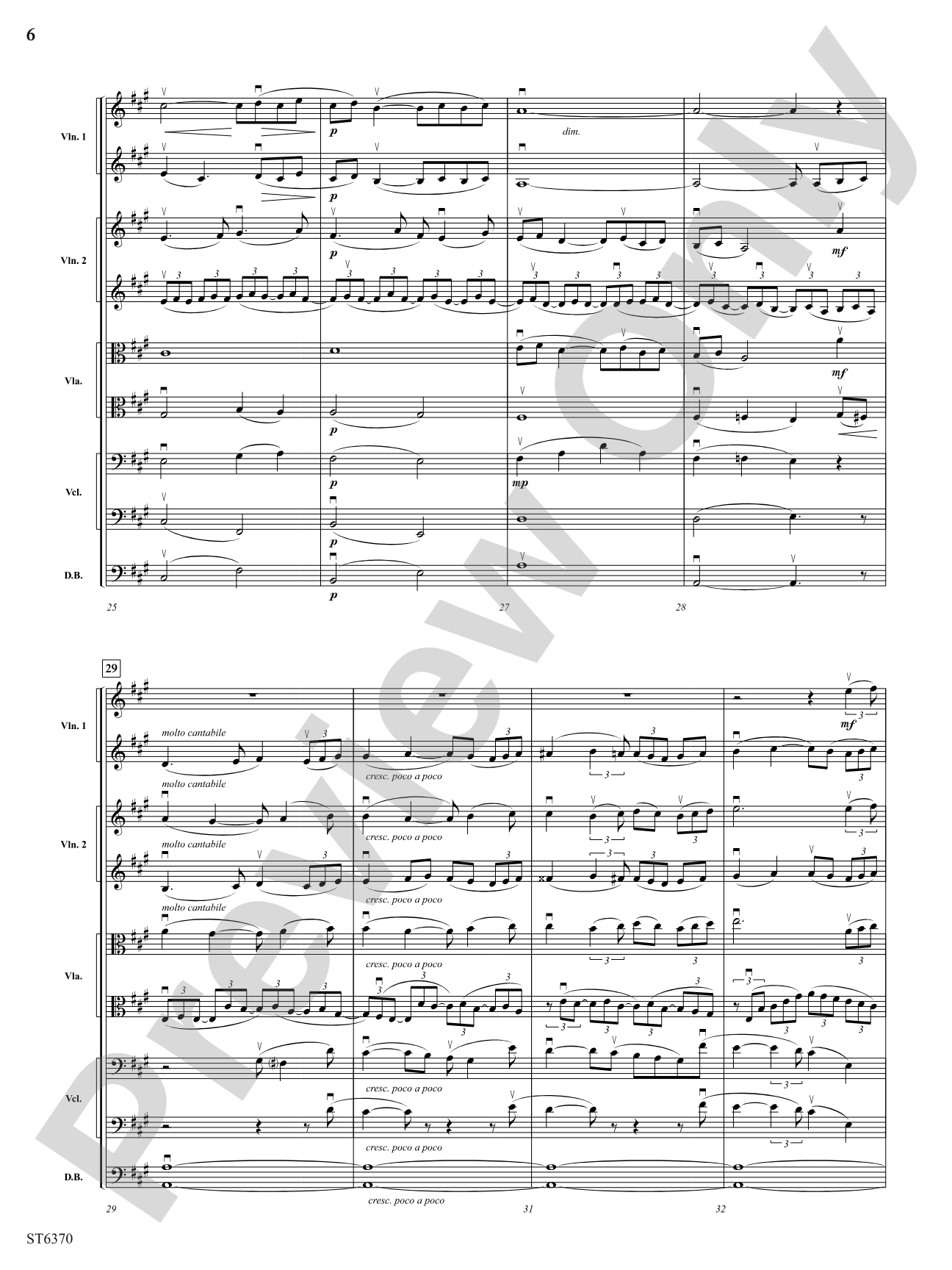 Romance for Strings: String Orchestra Conductor Score & Parts