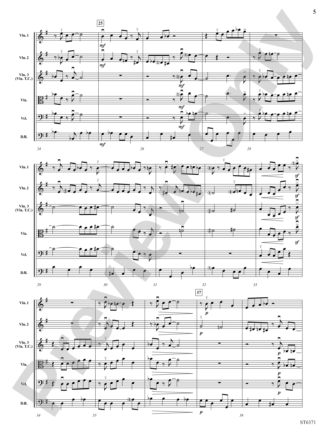 Bebop: String Orchestra Conductor Score & Parts