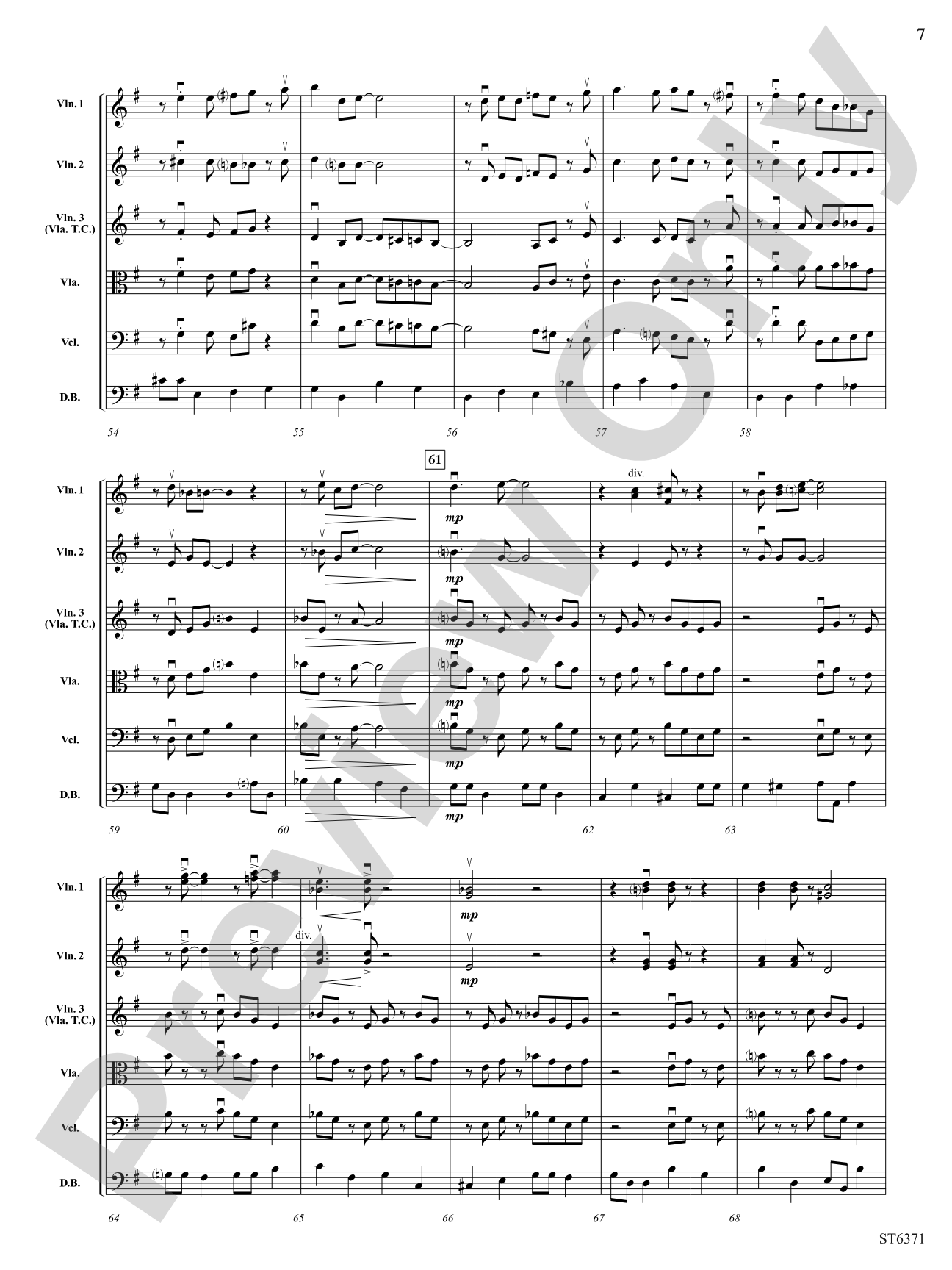 Bebop: String Orchestra Conductor Score & Parts