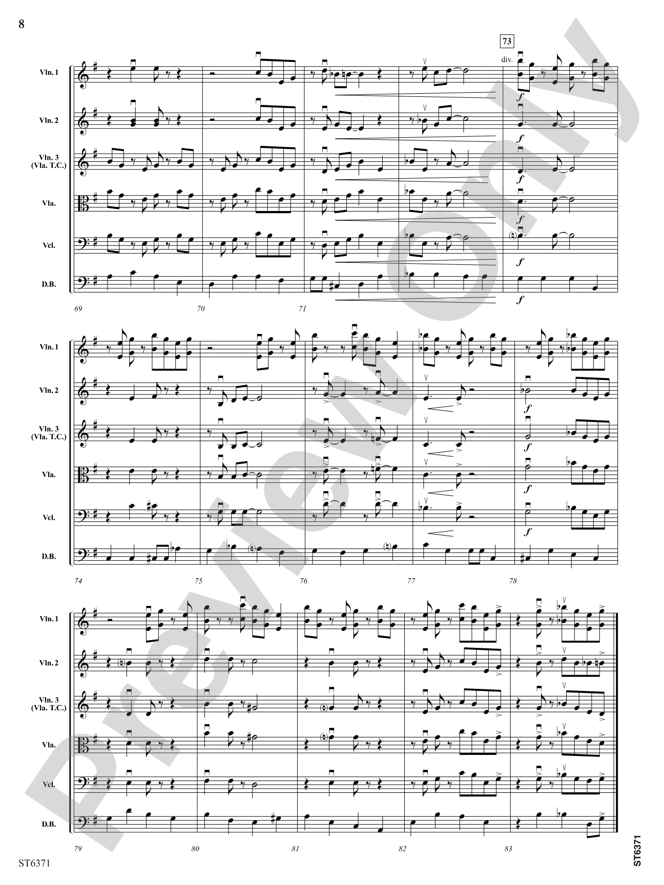Bebop: String Orchestra Conductor Score & Parts