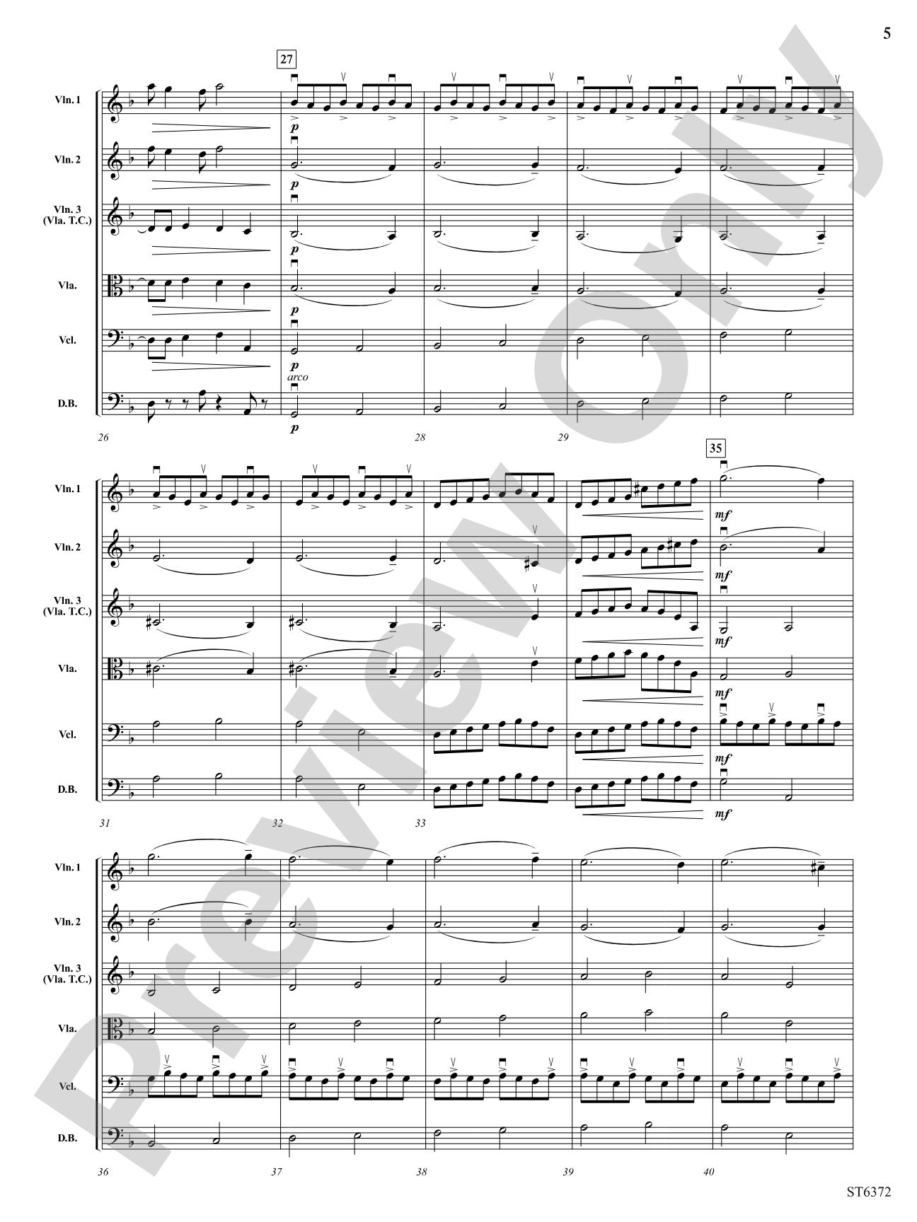 El Gaucho: String Orchestra Conductor Score & Parts