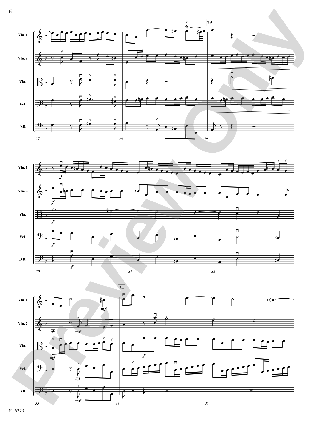 Fugue from L'estro Armonico: String Orchestra Conductor Score & Parts