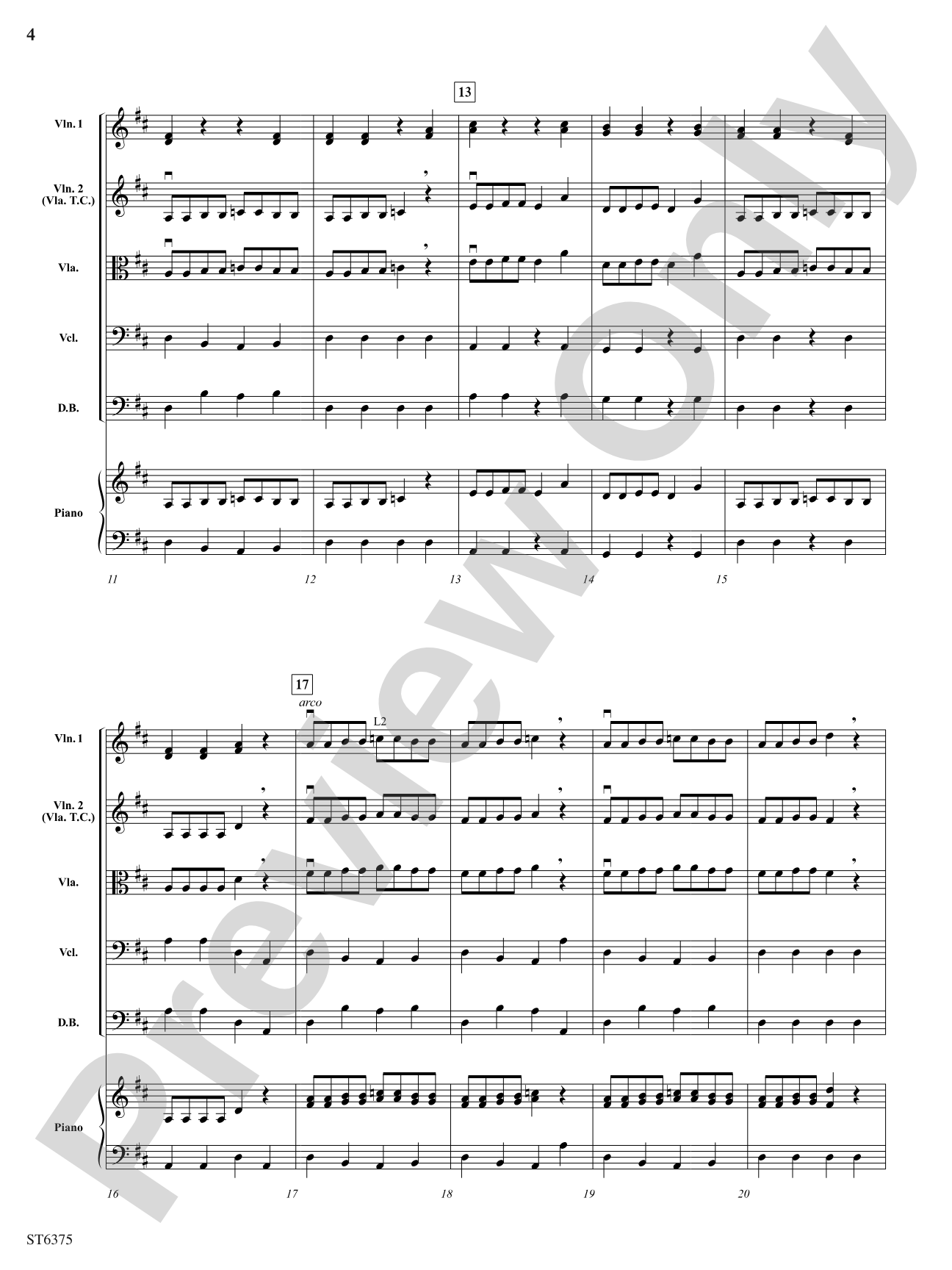 Boogie Blues: String Orchestra Conductor Score & Parts