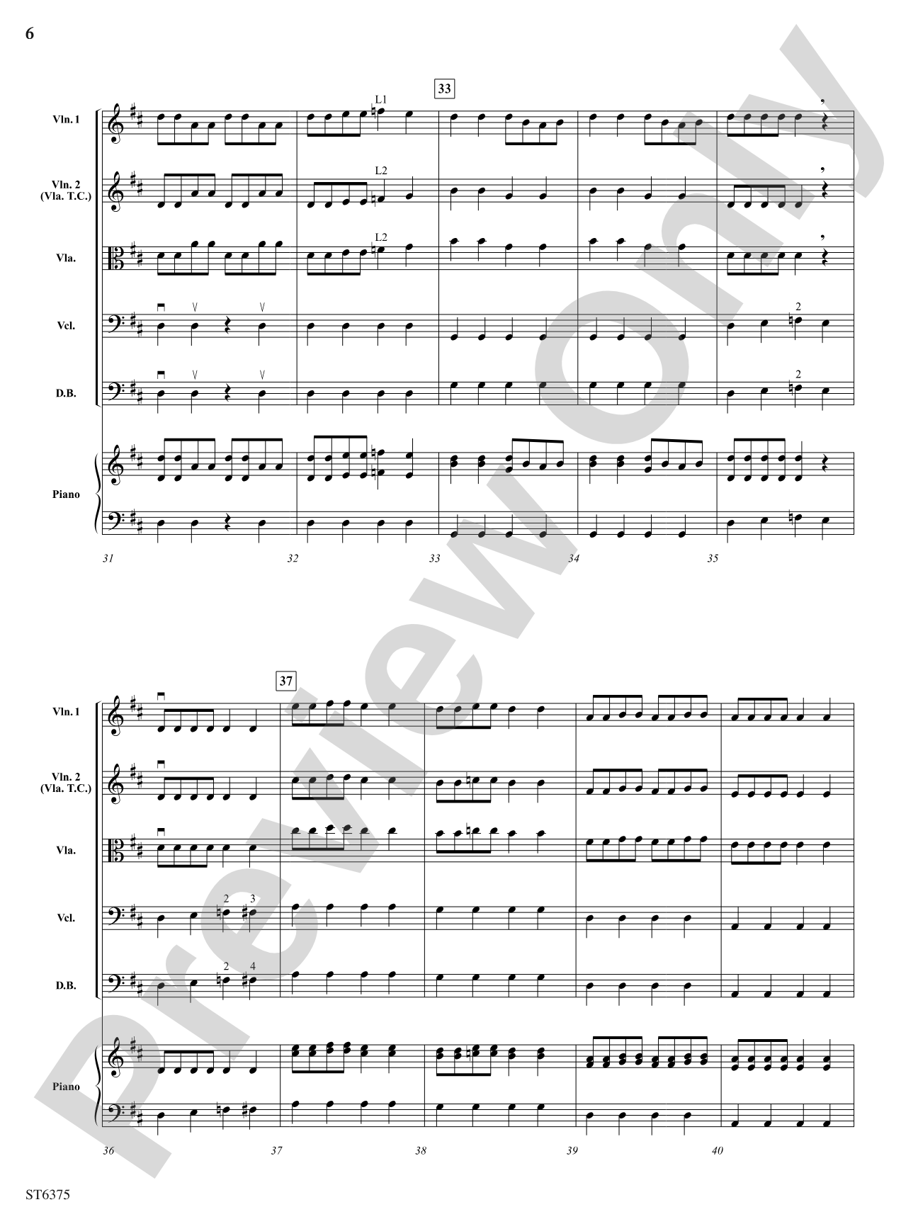 Boogie Blues: String Orchestra Conductor Score & Parts