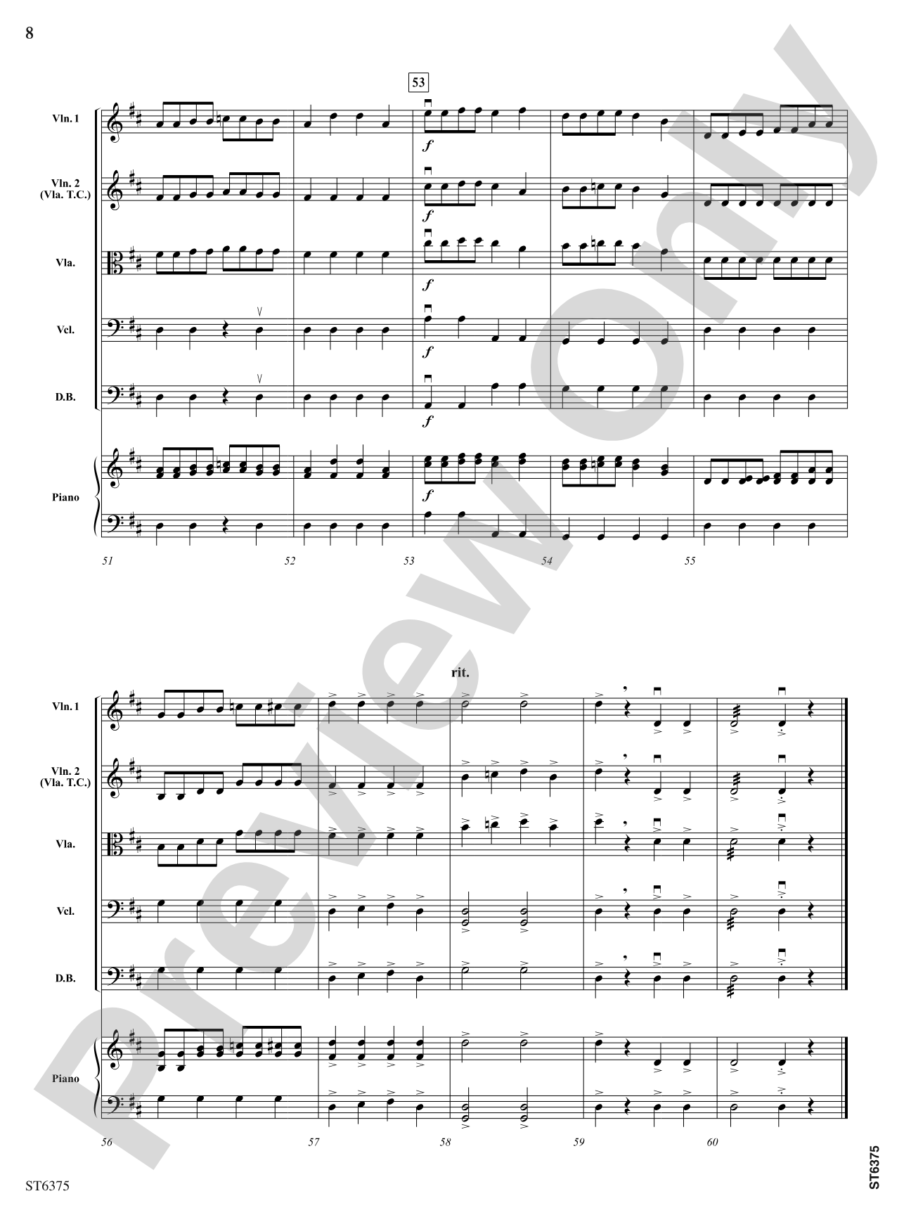 Boogie Blues: String Orchestra Conductor Score & Parts