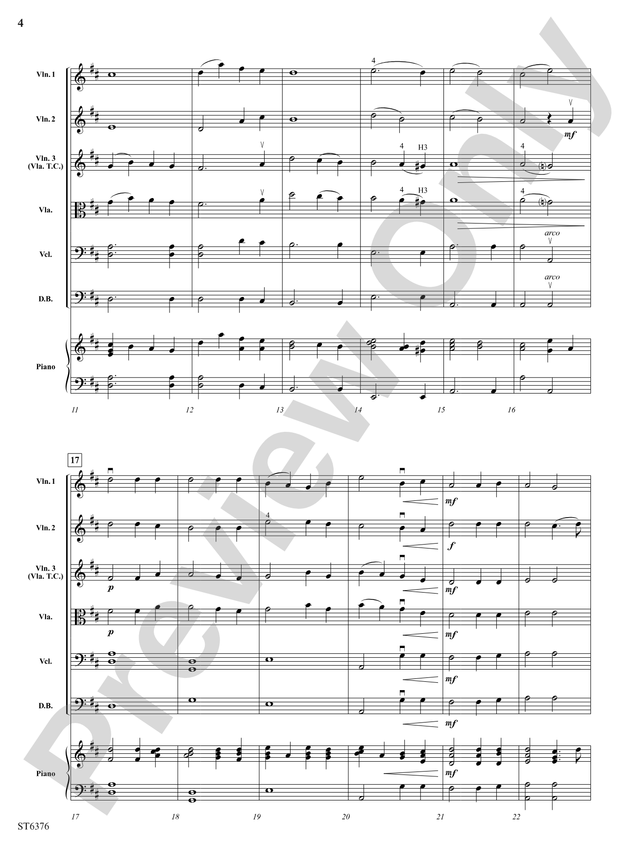 It Is Well with My Soul: String Orchestra Conductor Score & Parts