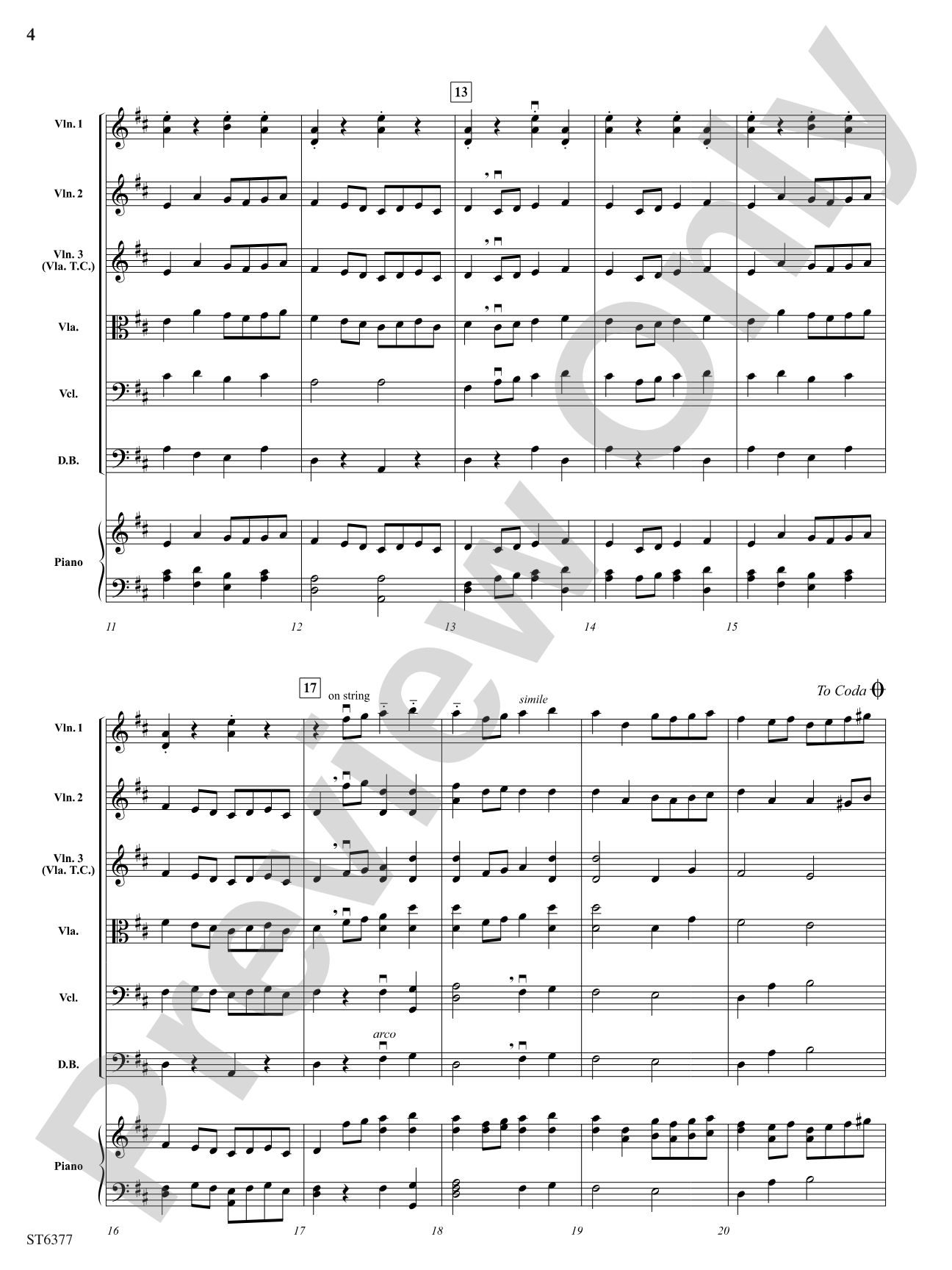 Two Italian Dances: String Orchestra Conductor Score & Parts