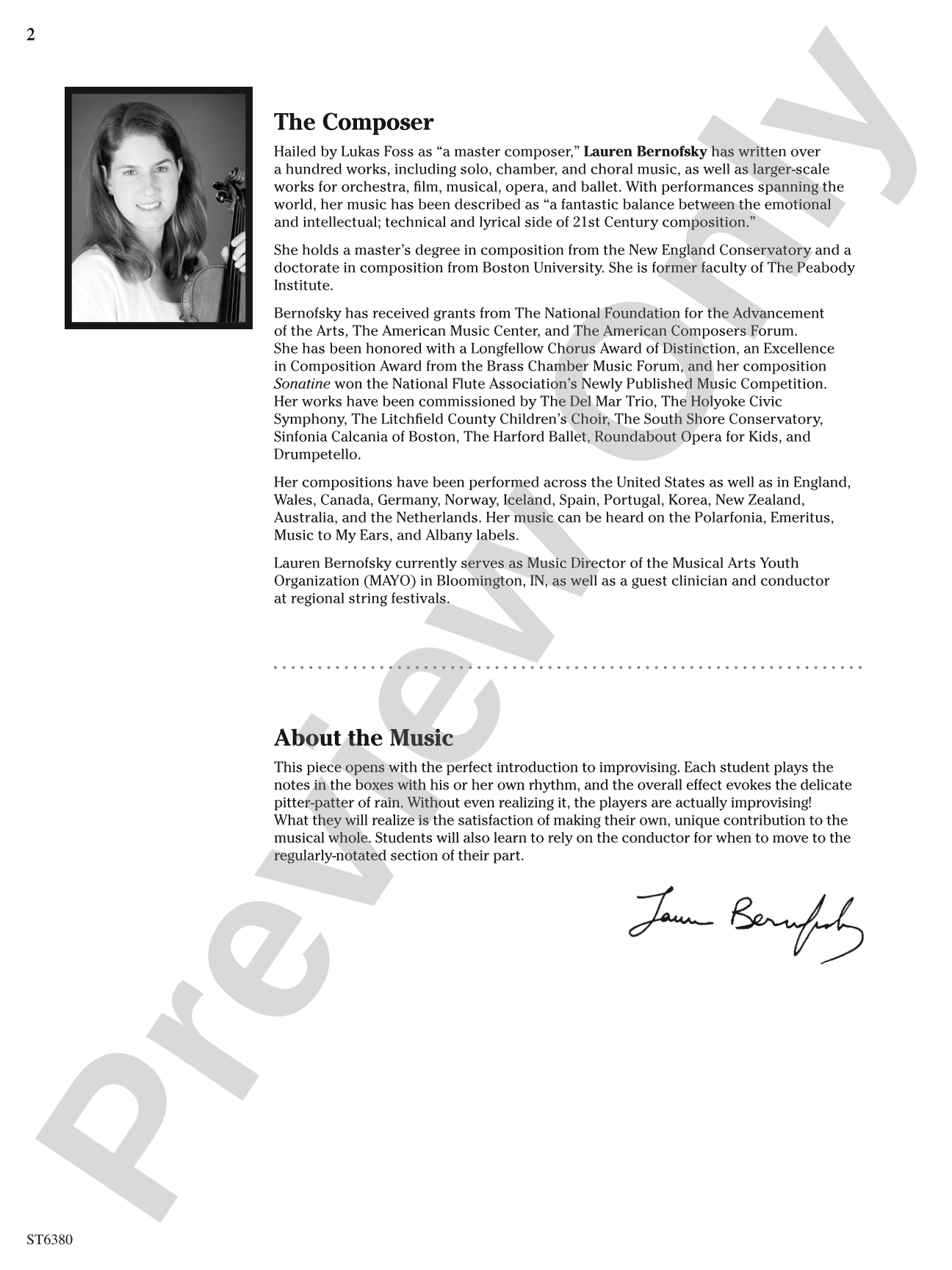 Raindrop Serenade: String Orchestra Conductor Score & Parts