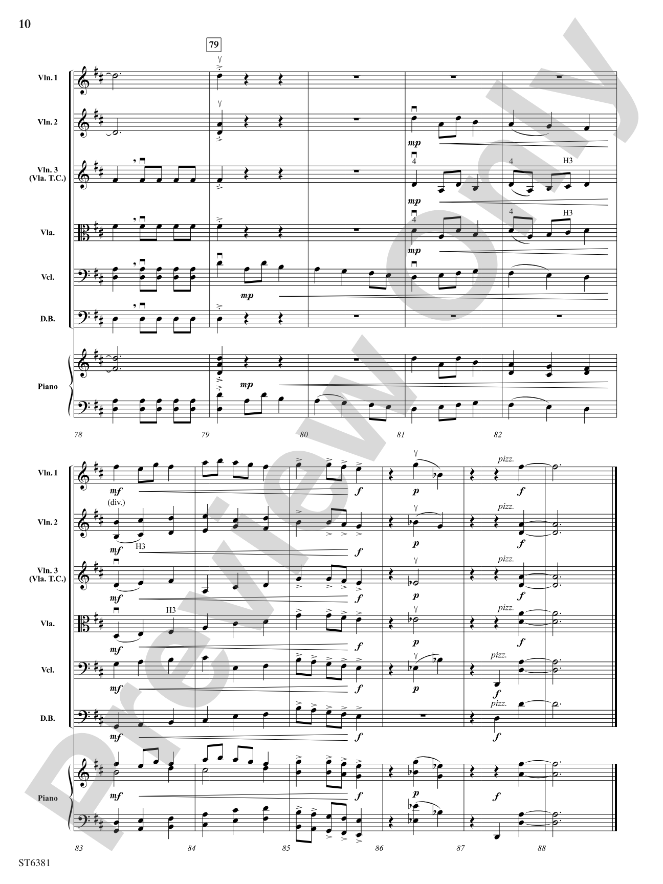 Rustic Dance: String Orchestra Conductor Score & Parts
