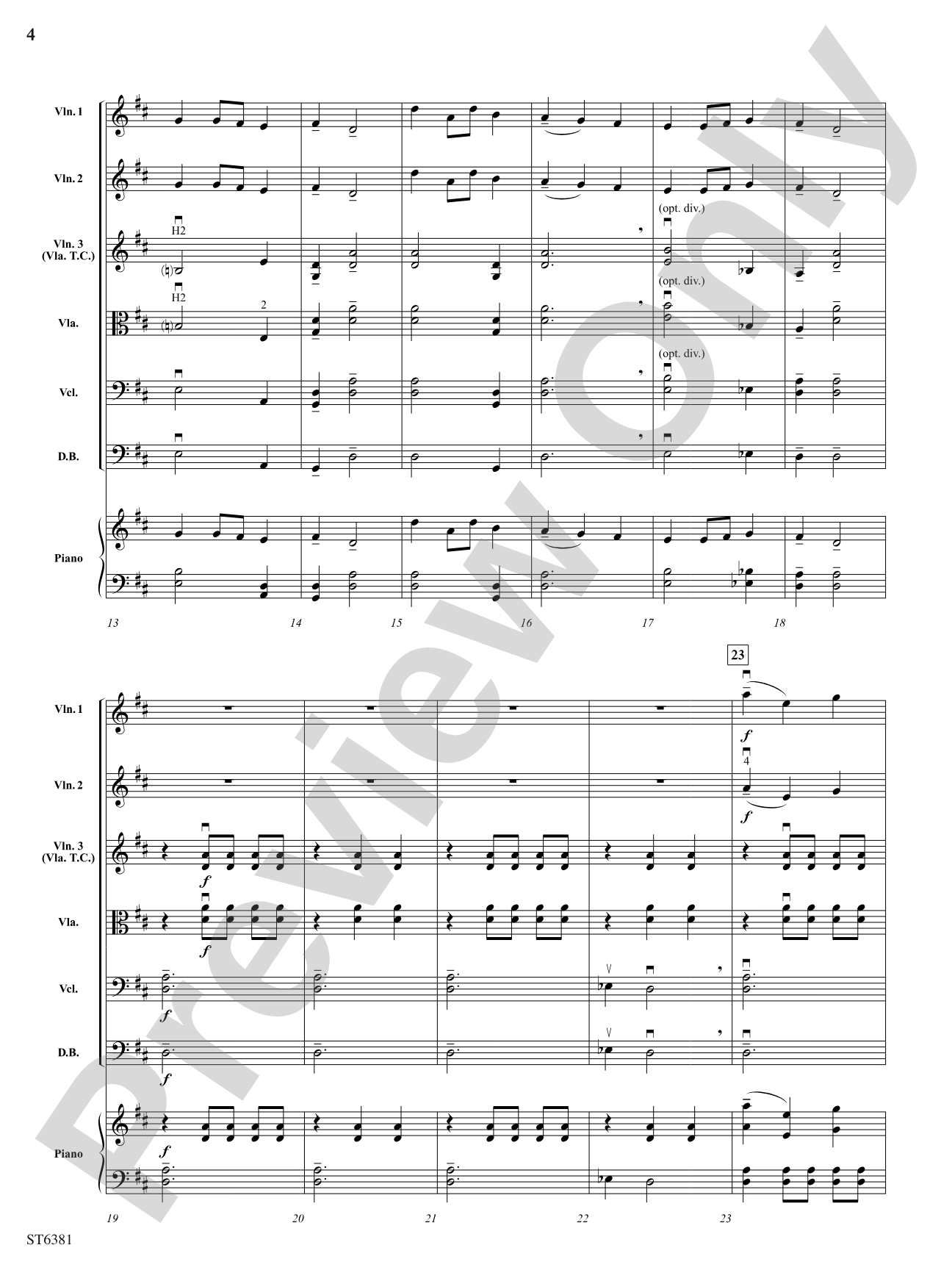 Rustic Dance: String Orchestra Conductor Score & Parts