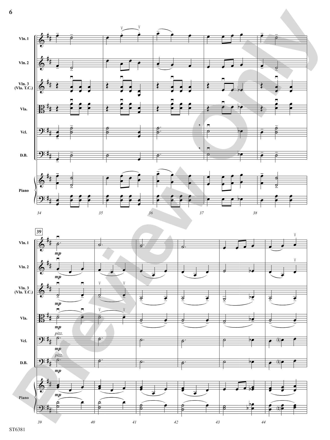 Rustic Dance: String Orchestra Conductor Score & Parts
