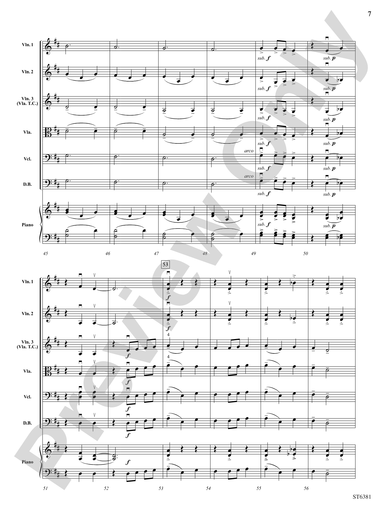 Rustic Dance: String Orchestra Conductor Score & Parts
