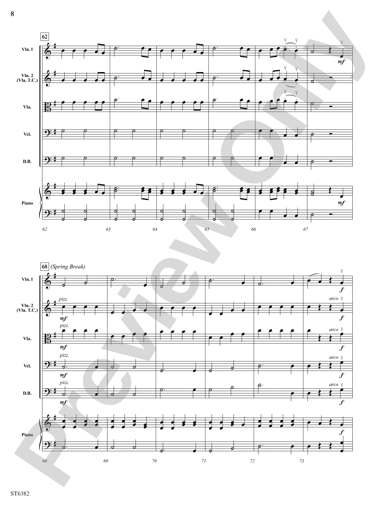 A Vivaldi School Year: String Orchestra Conductor Score & Parts