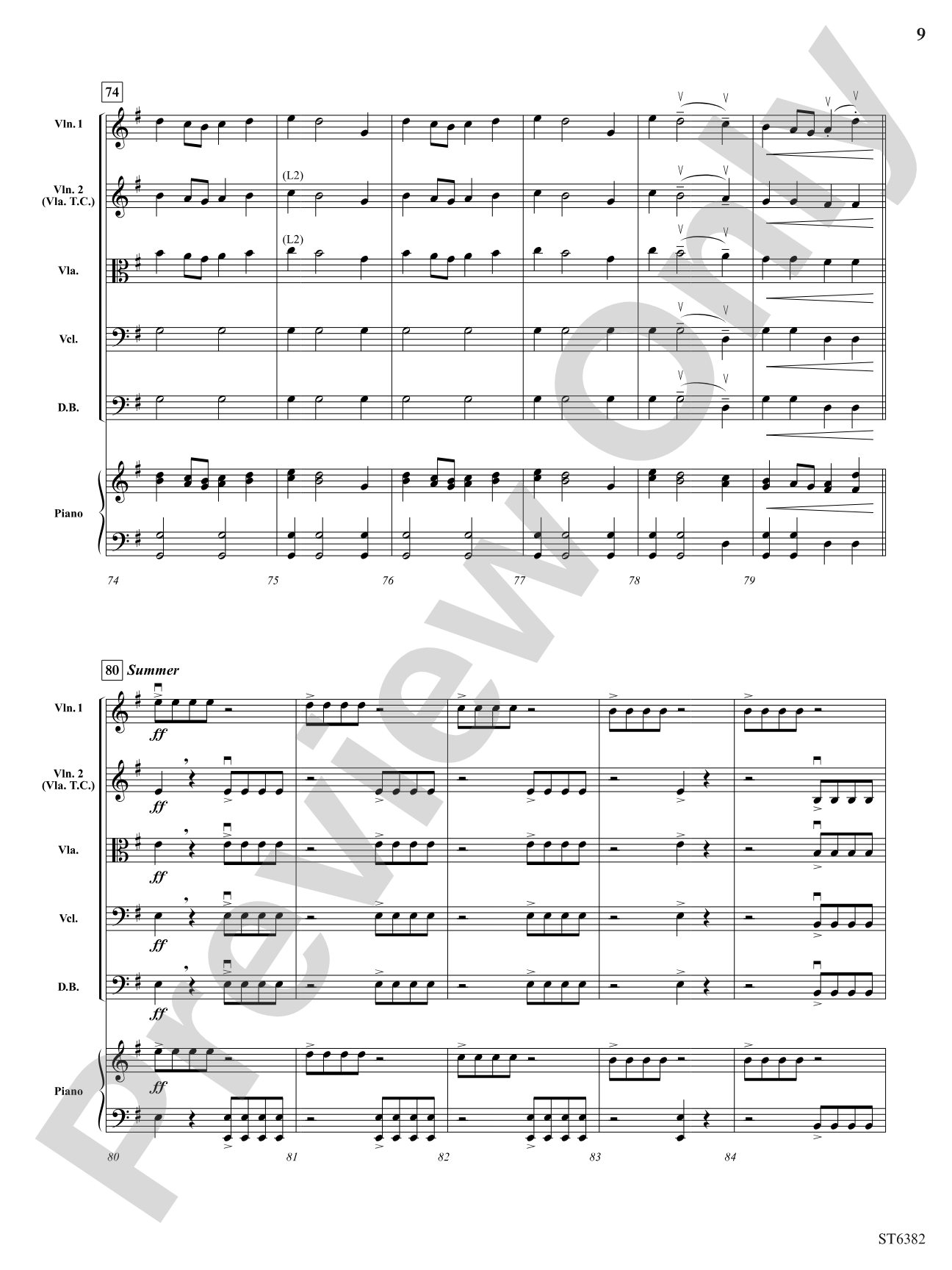 A Vivaldi School Year: String Orchestra Conductor Score & Parts