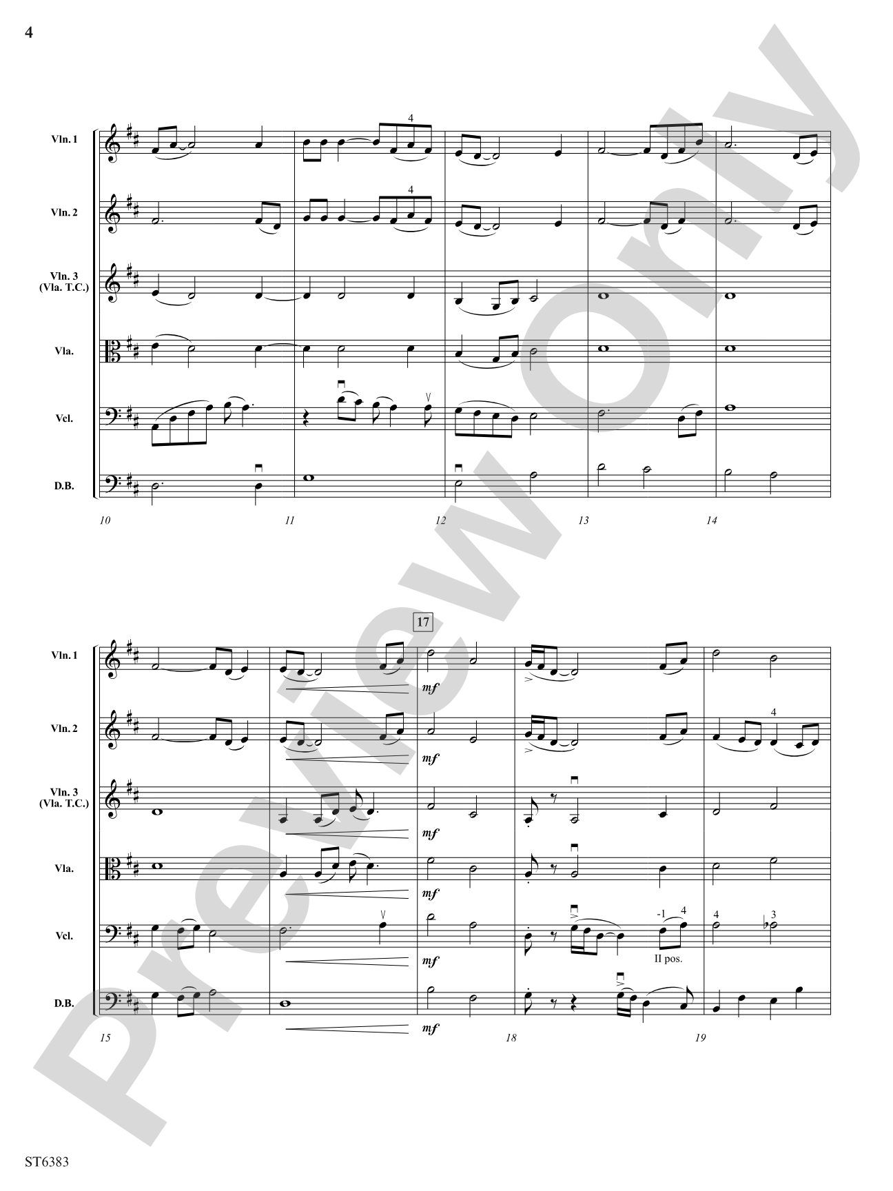 Shenandoah: String Orchestra Conductor Score & Parts