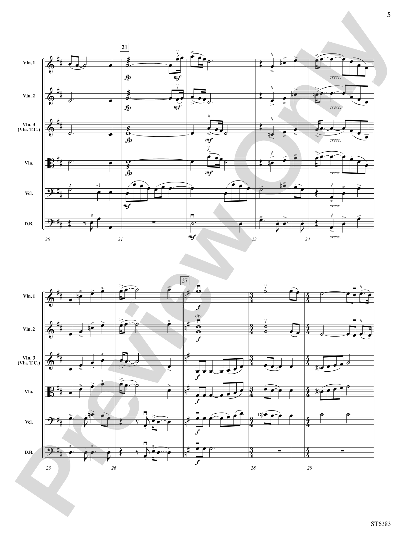 Shenandoah: String Orchestra Conductor Score & Parts
