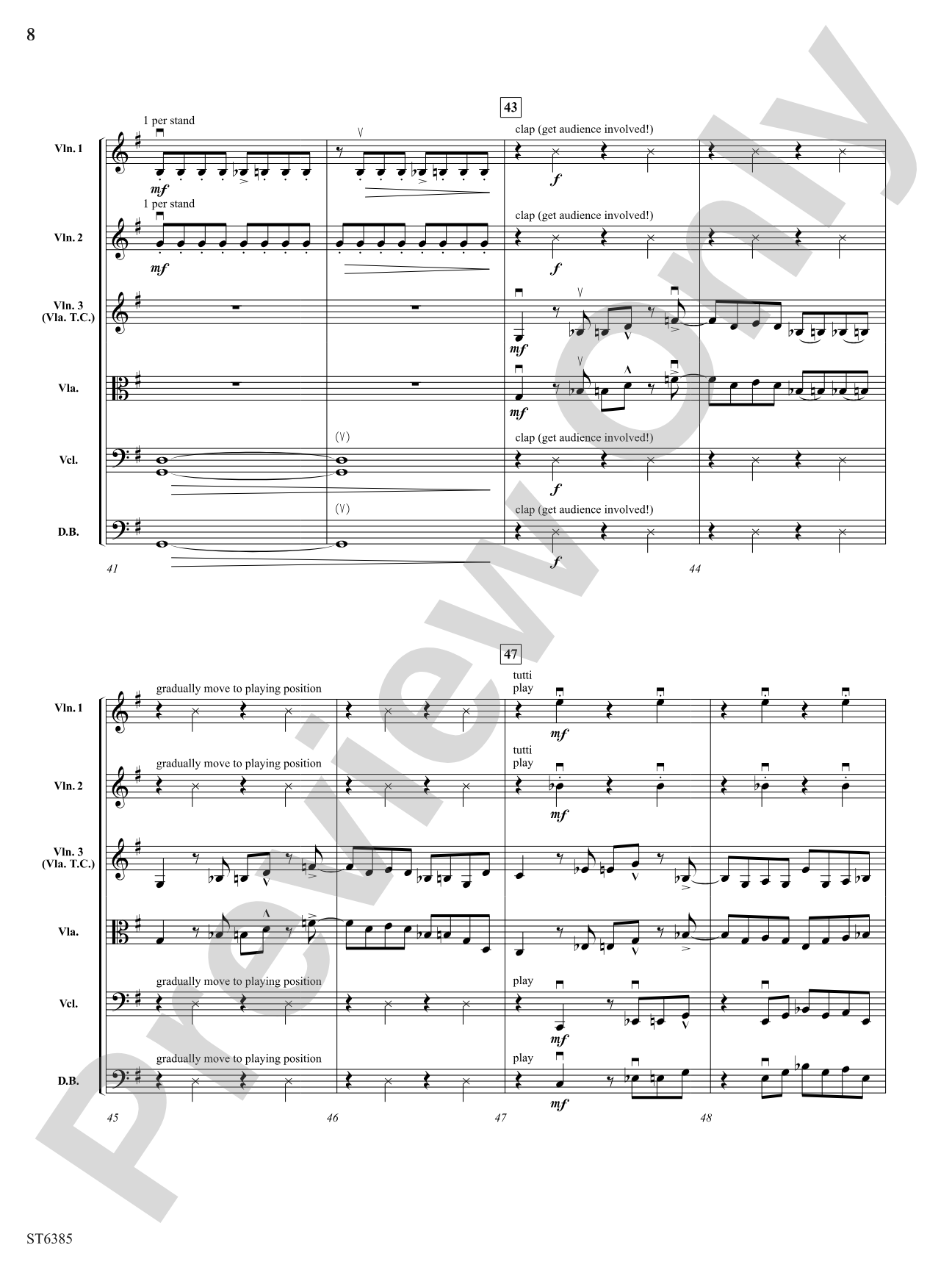 Strings Cut Loose: String Orchestra Conductor Score & Parts
