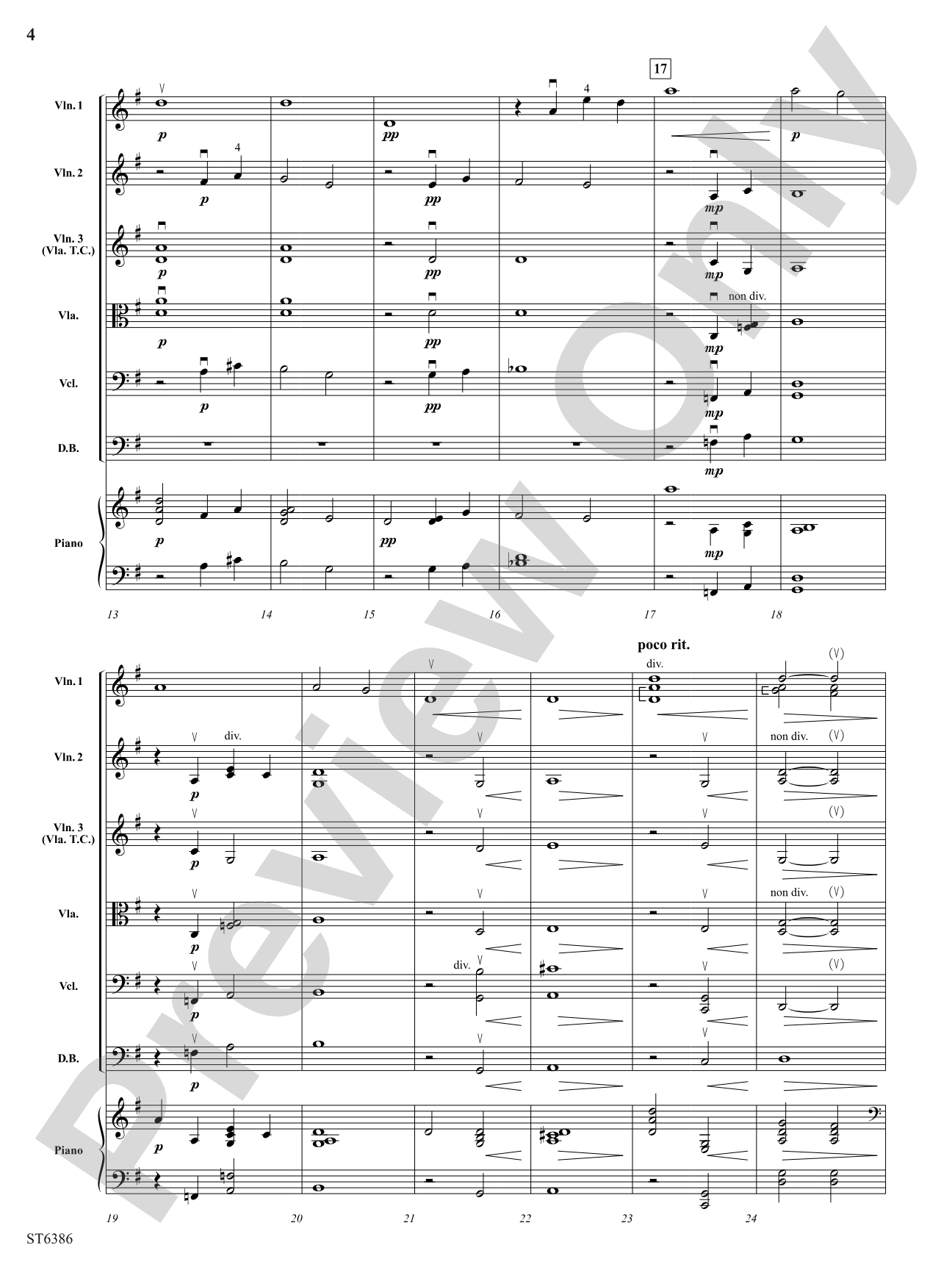 Lullaby to the Moon: String Orchestra Conductor Score & Parts