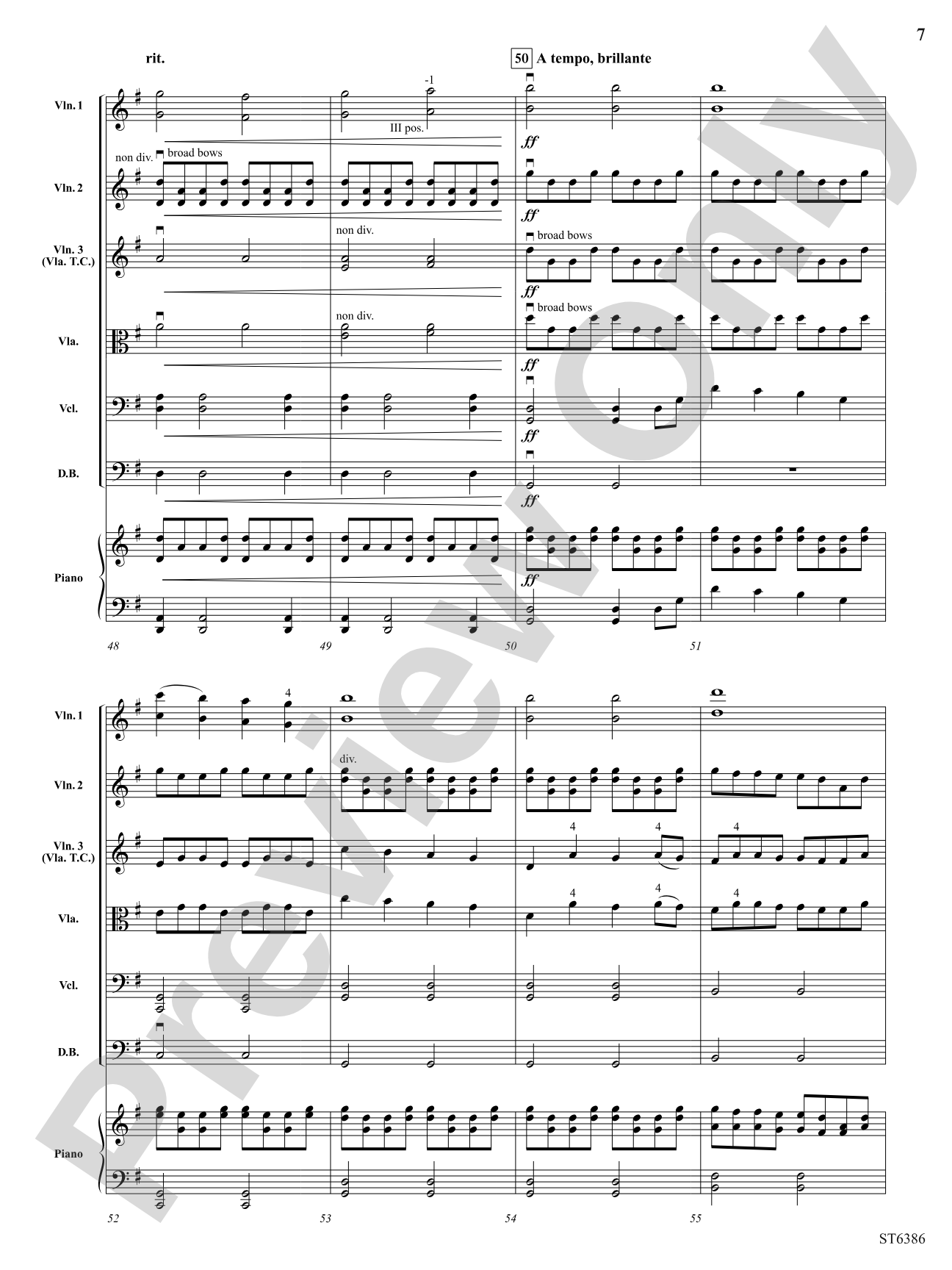 Lullaby to the Moon: String Orchestra Conductor Score & Parts