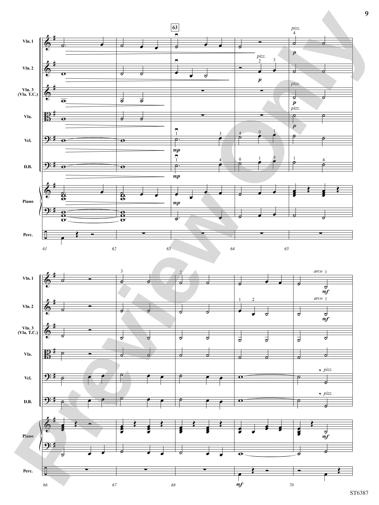 Storm: String Orchestra Conductor Score & Parts