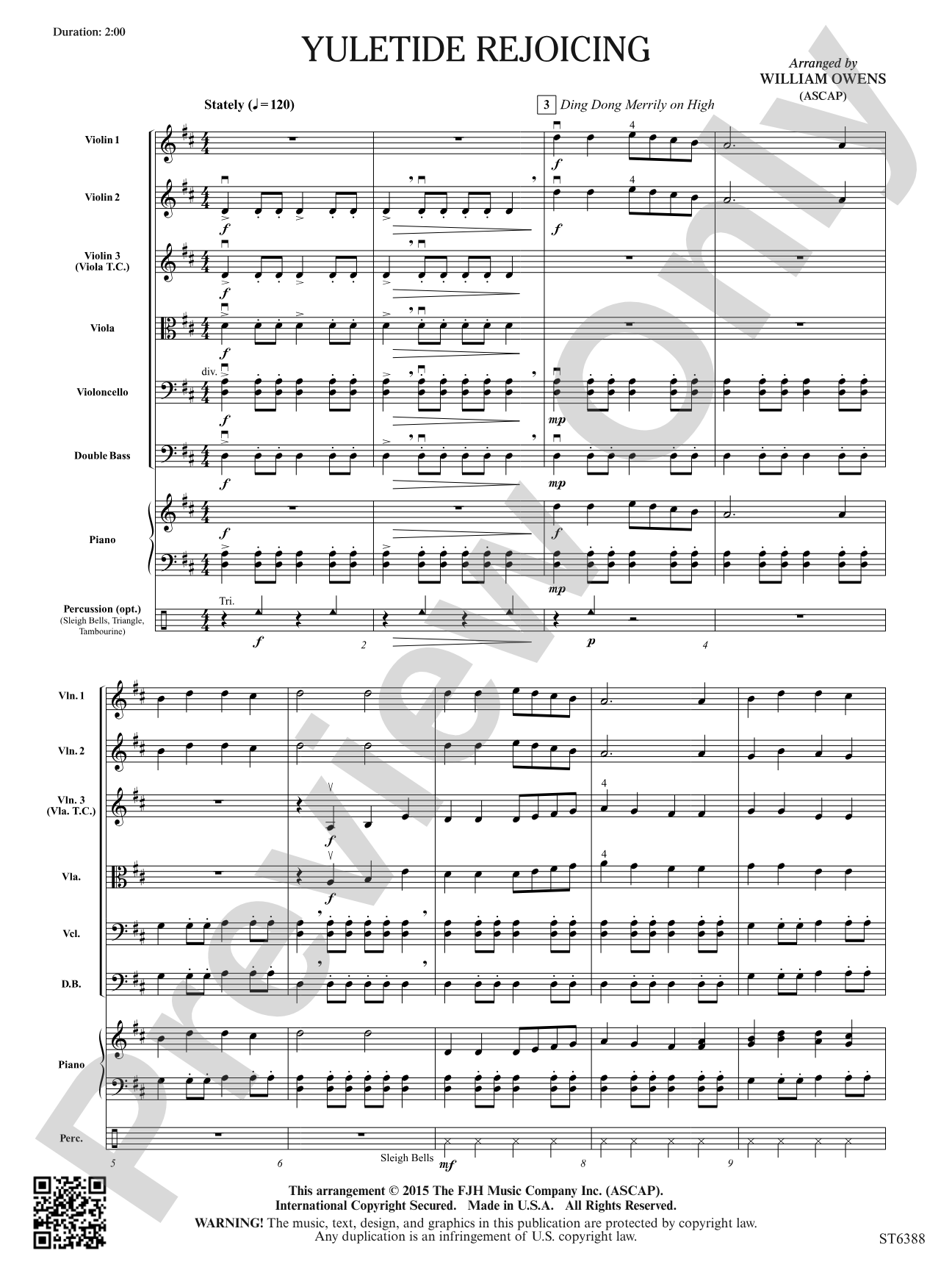Yuletide Rejoicing: String Orchestra Conductor Score & Parts