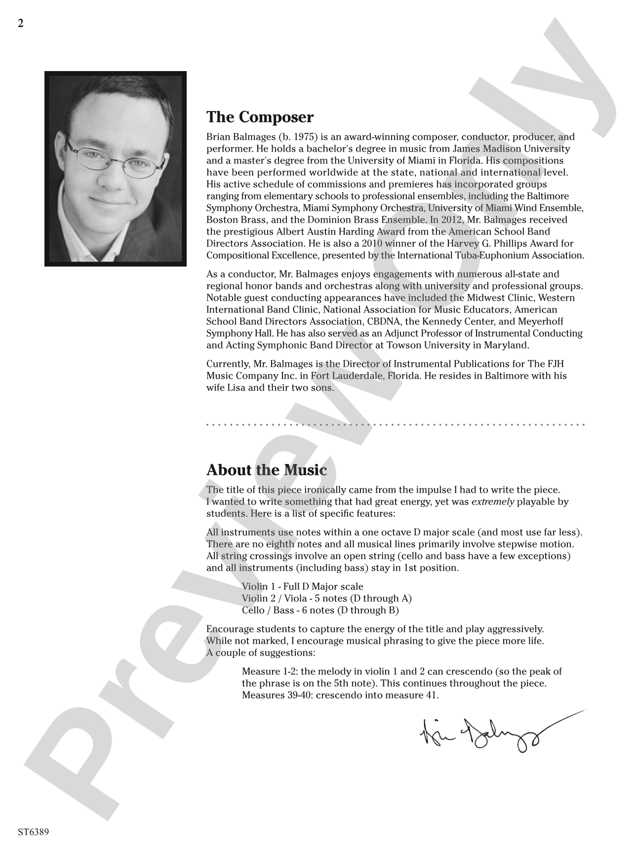 Impulse: String Orchestra Conductor Score & Parts