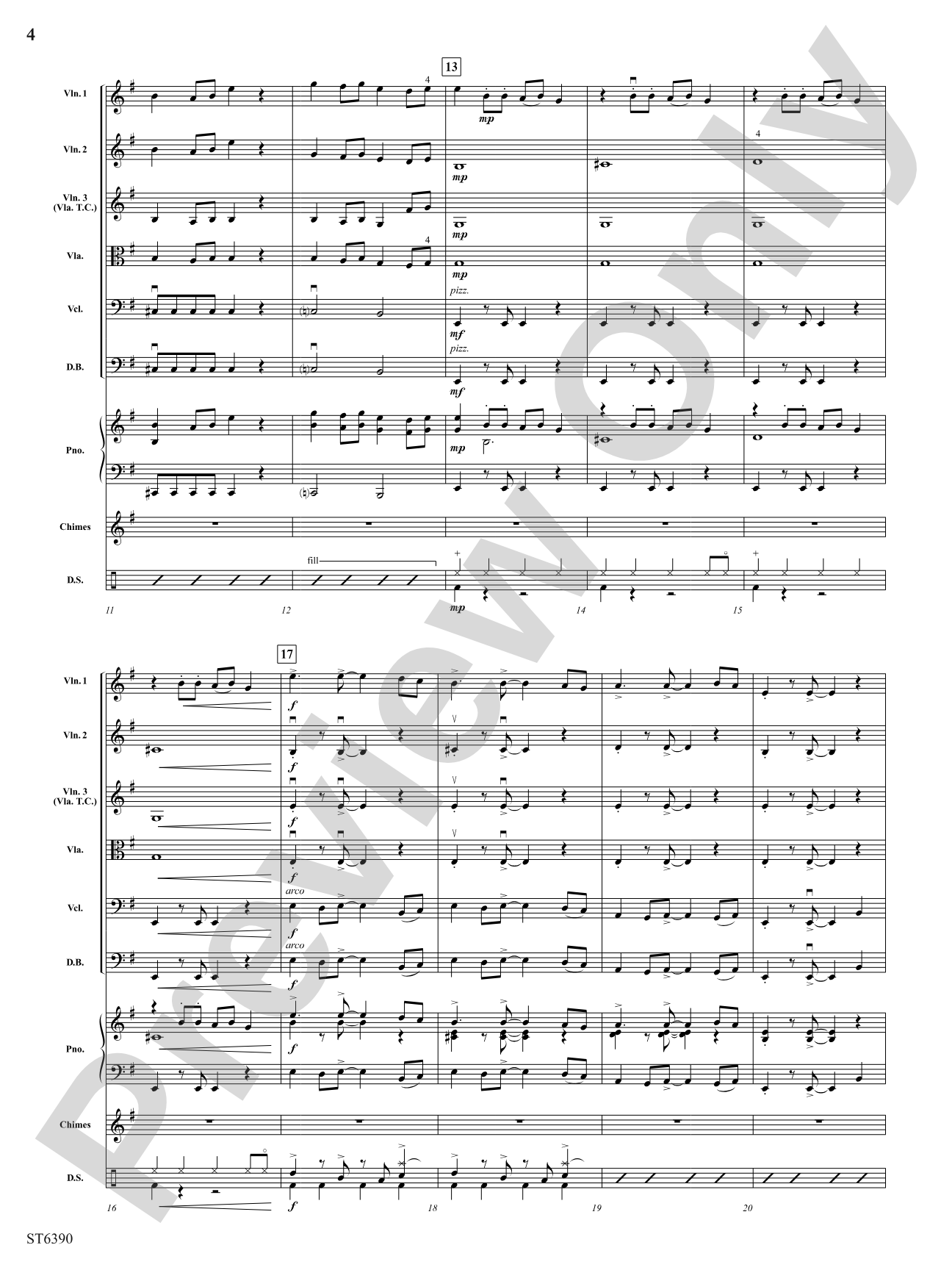Bell Carol Rock: String Orchestra Conductor Score & Parts