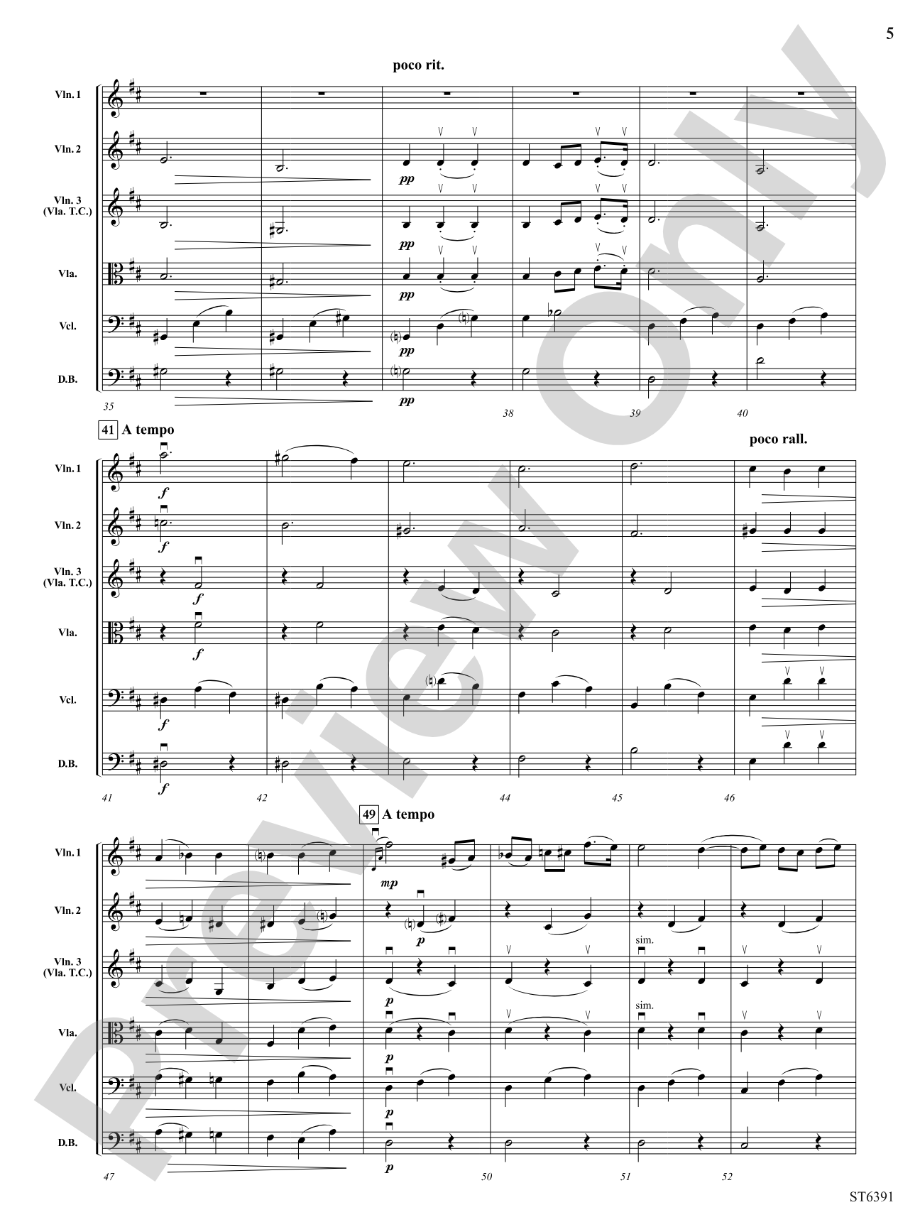 Nocturne: String Orchestra Conductor Score & Parts