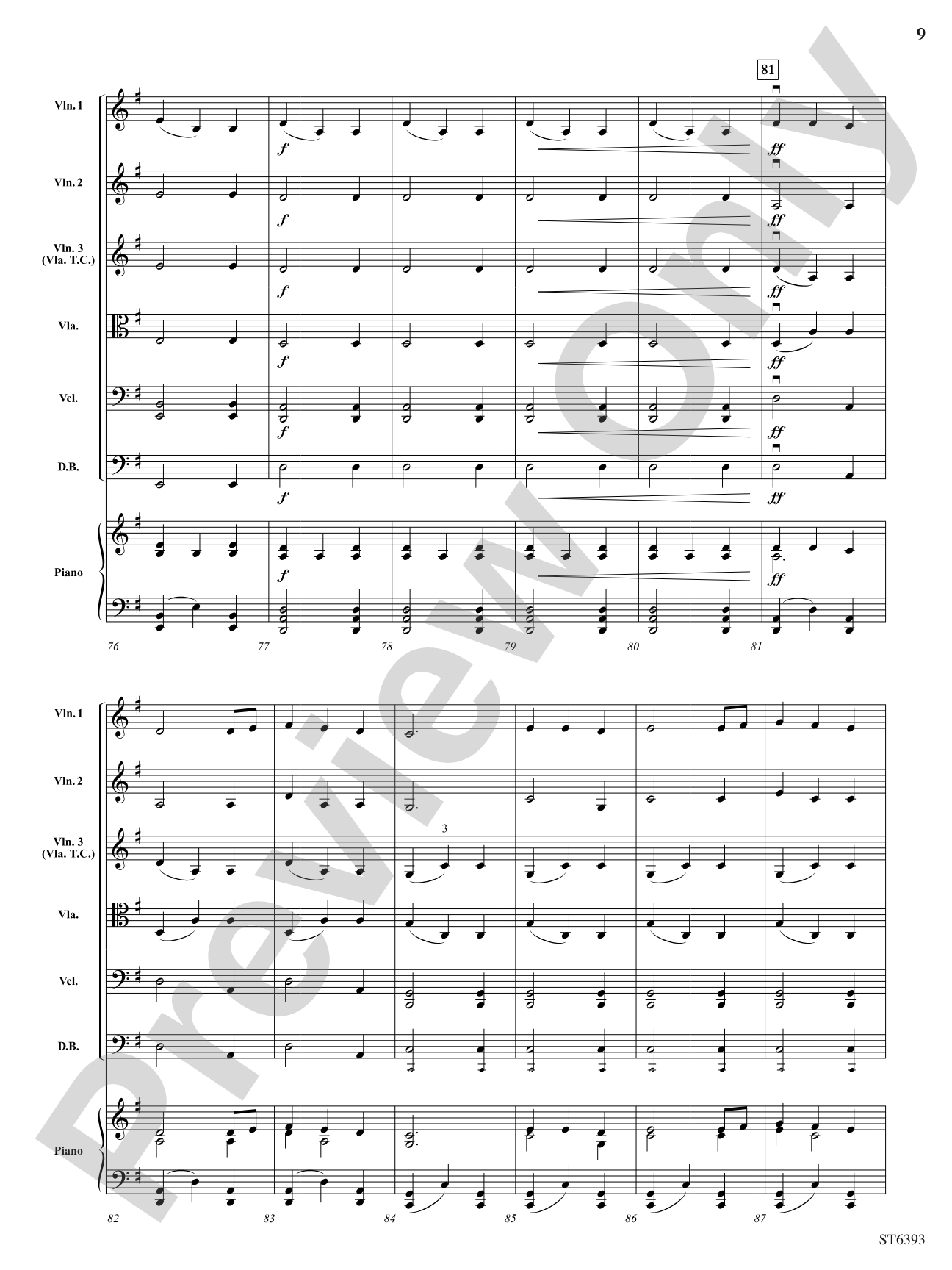 Jubilee Fanfare: String Orchestra Conductor Score & Parts