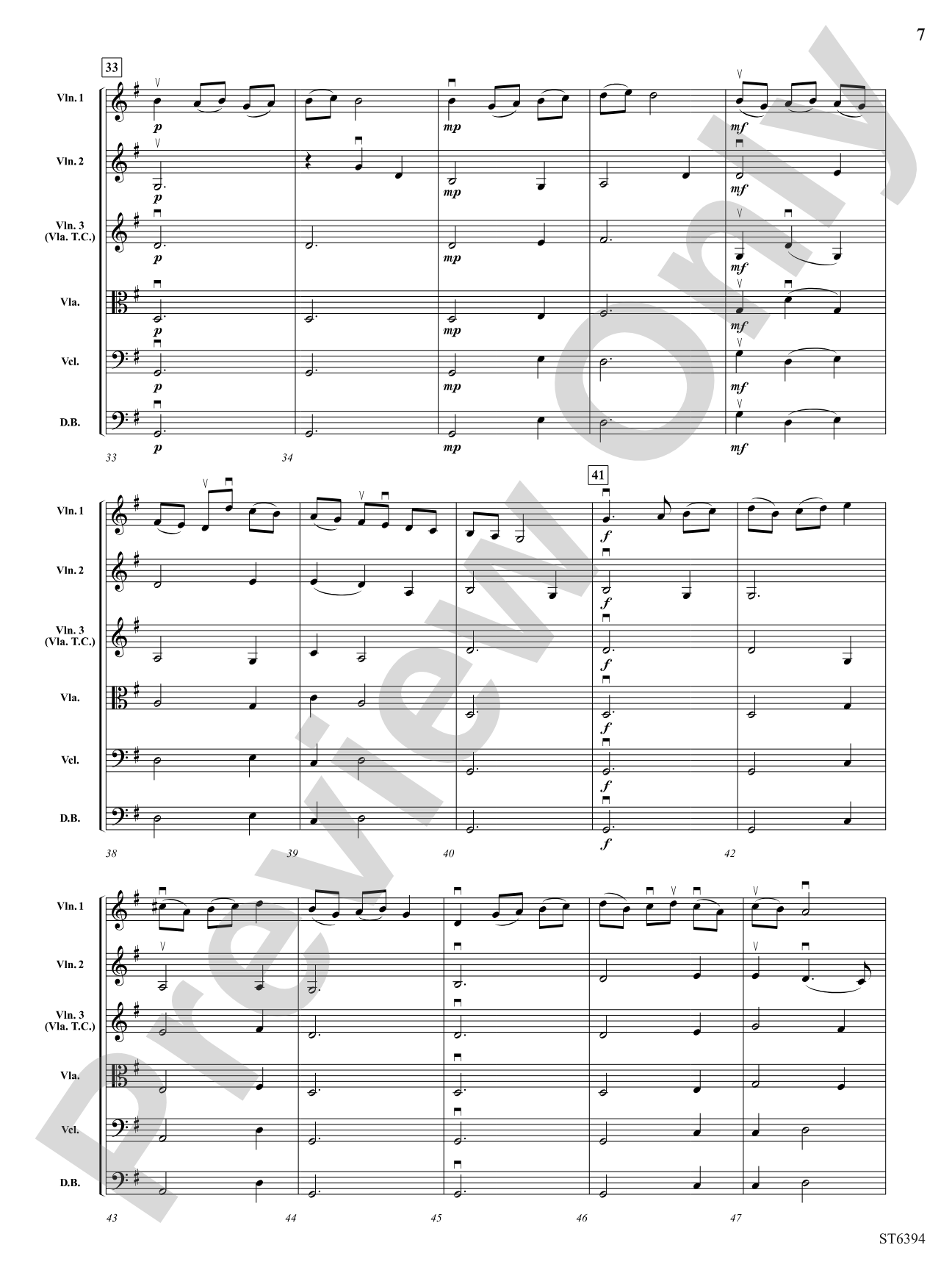 Pavane and La Volta: String Orchestra Conductor Score & Parts
