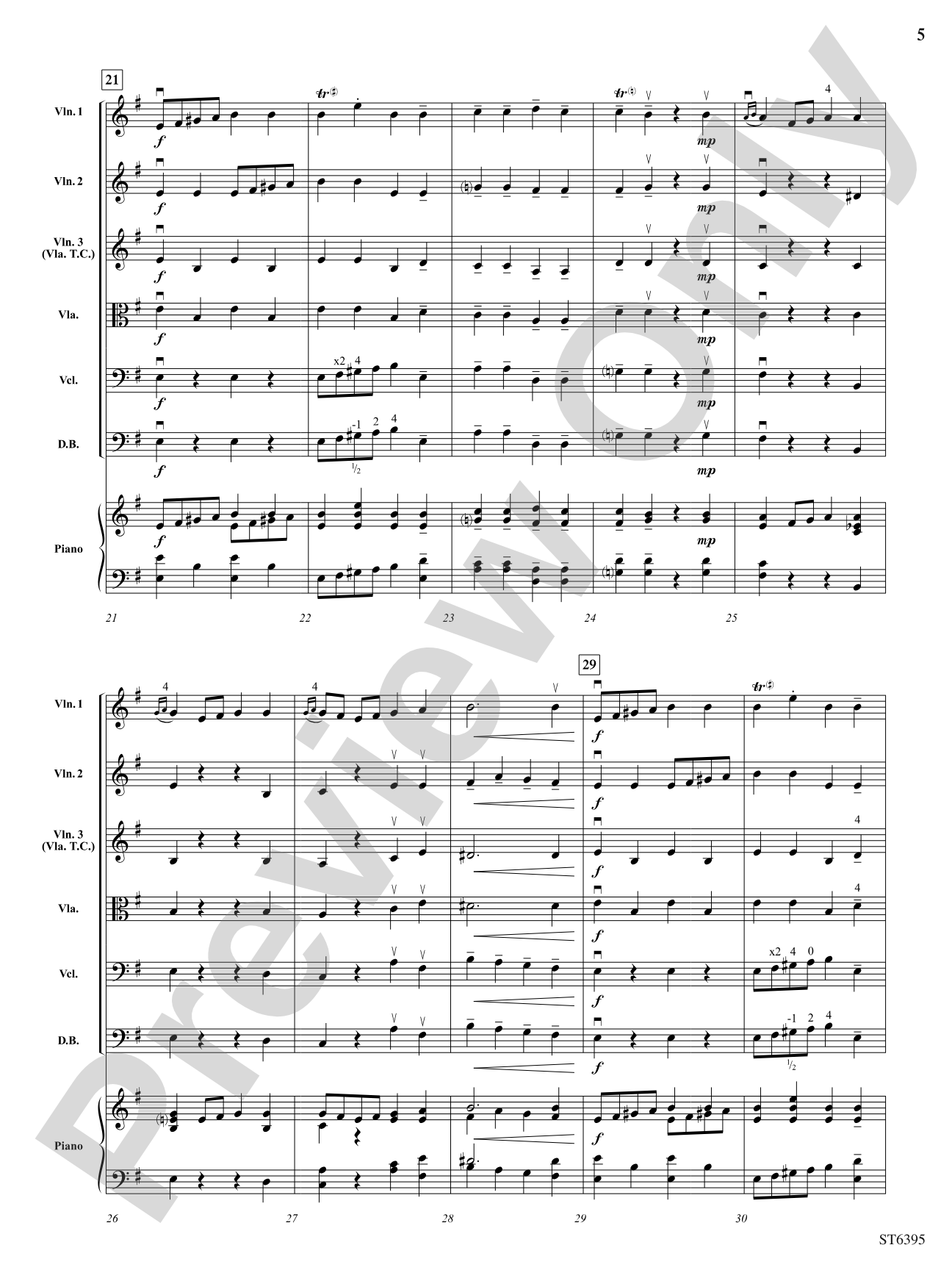 A Little Mischief Music: String Orchestra Conductor Score & Parts