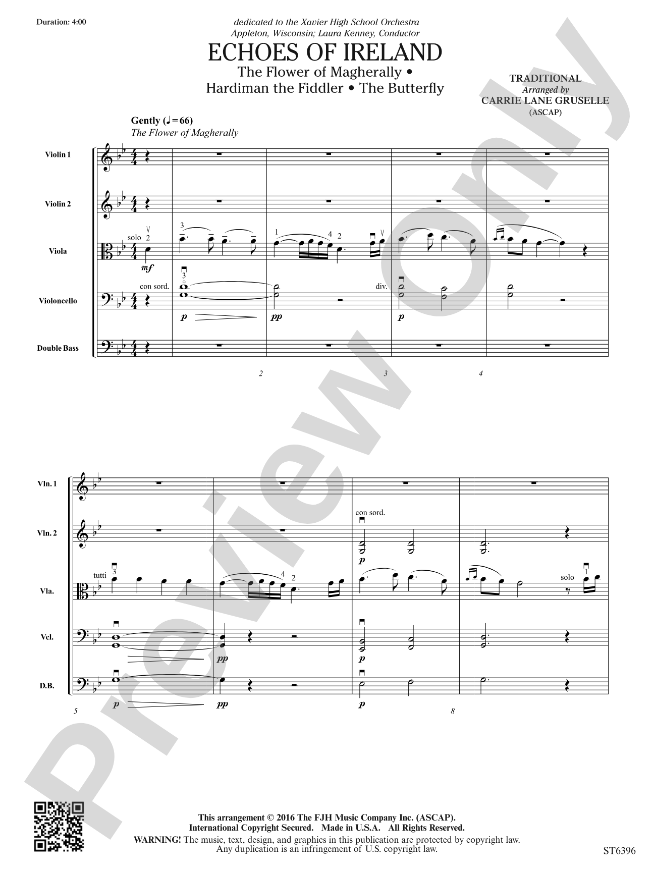 Echoes of Ireland: String Orchestra Conductor Score & Parts
