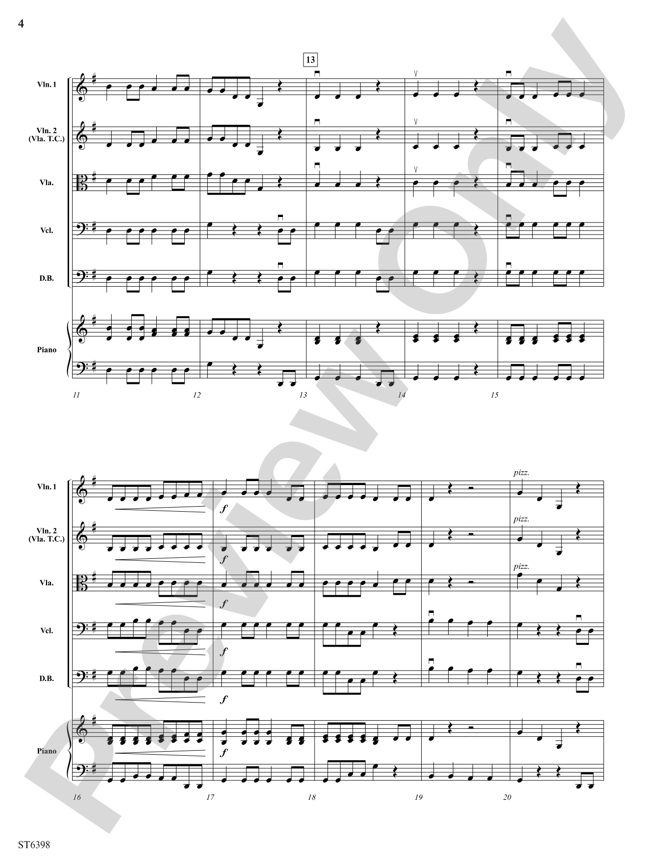 Fiddling Farmers: String Orchestra Conductor Score & Parts