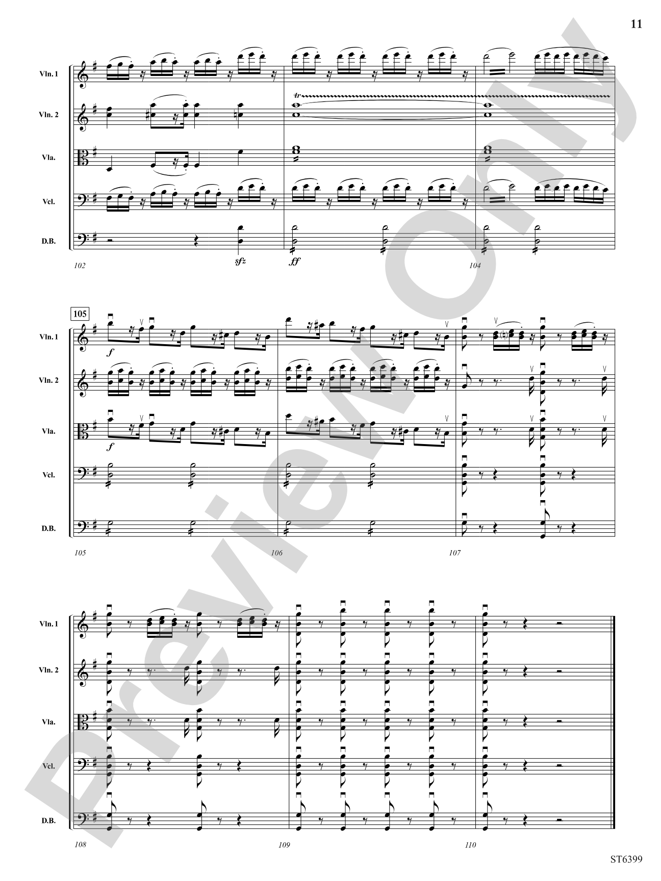 Allegro Con Brio from Symphony No. 8 (First Movement): String Orchestra Conductor Score & Parts