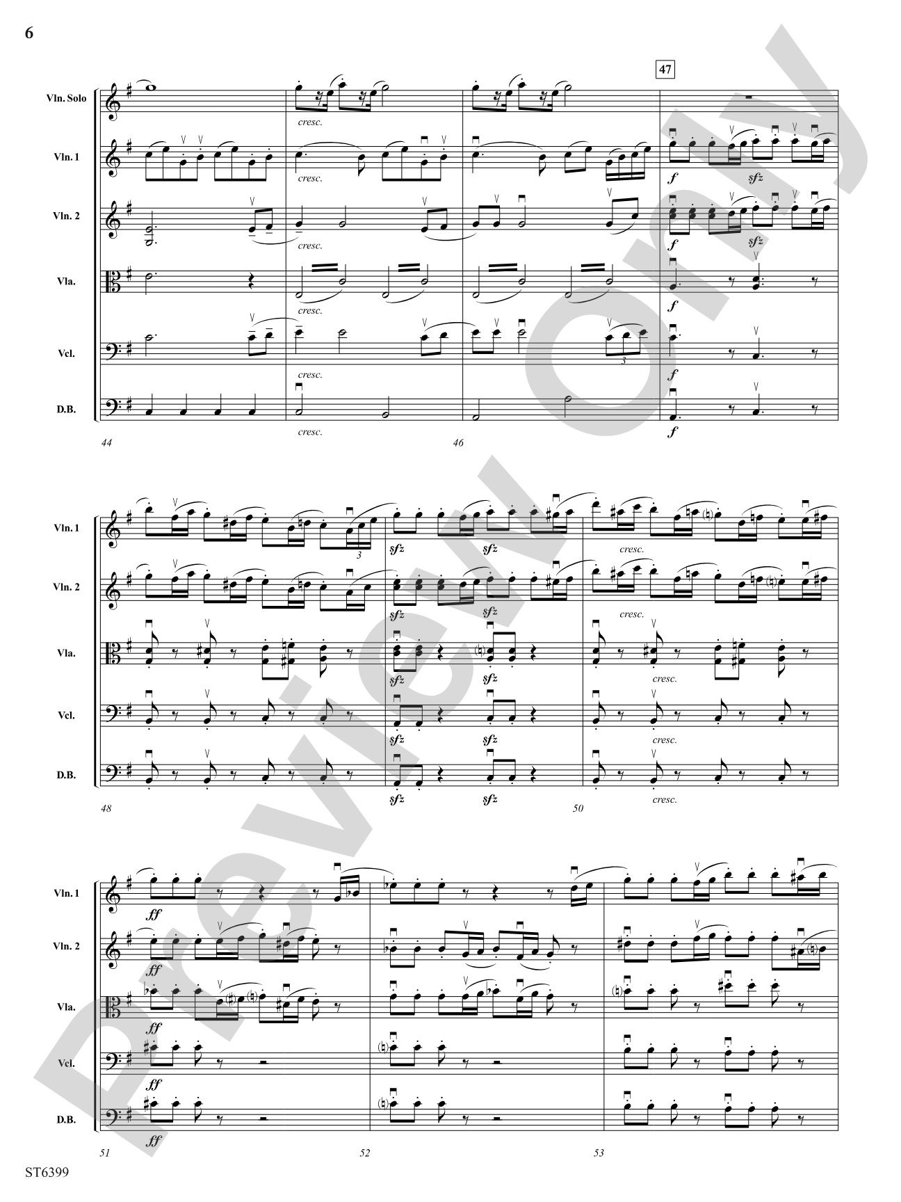 Allegro Con Brio from Symphony No. 8 (First Movement): String Orchestra Conductor Score & Parts