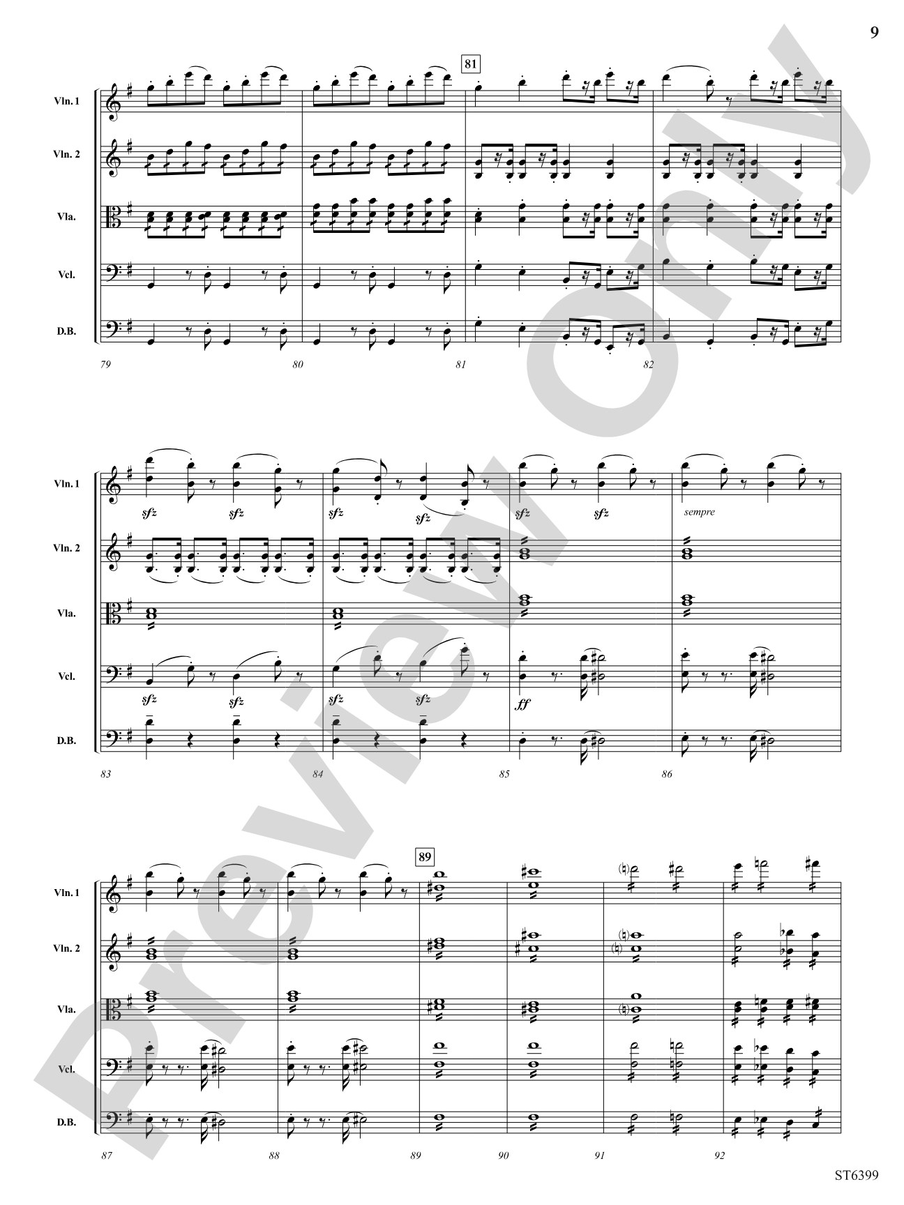 Allegro Con Brio from Symphony No. 8 (First Movement): String Orchestra Conductor Score & Parts