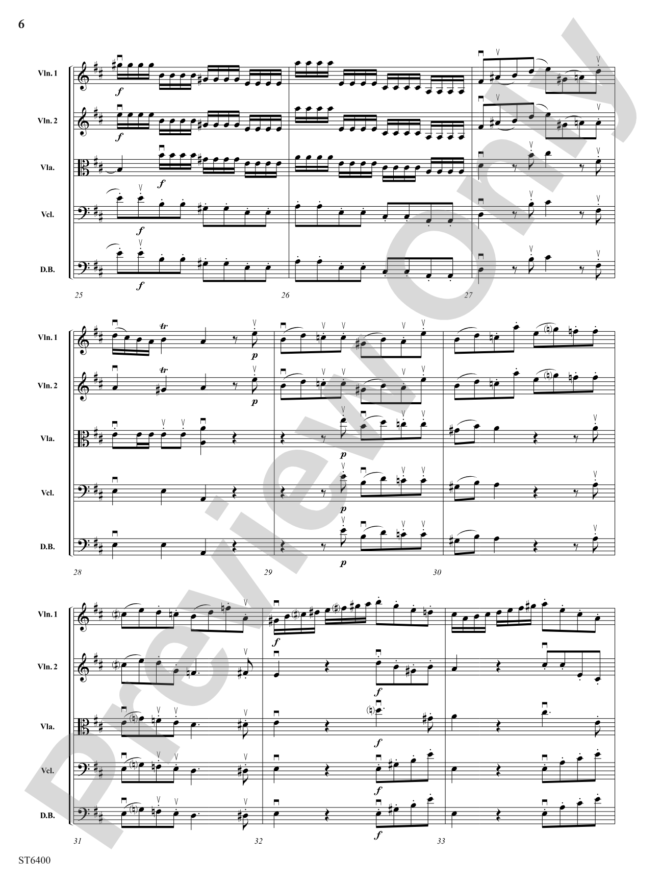 Presto from Symphony No. 1 (First Movement): String Orchestra Conductor Score & Parts