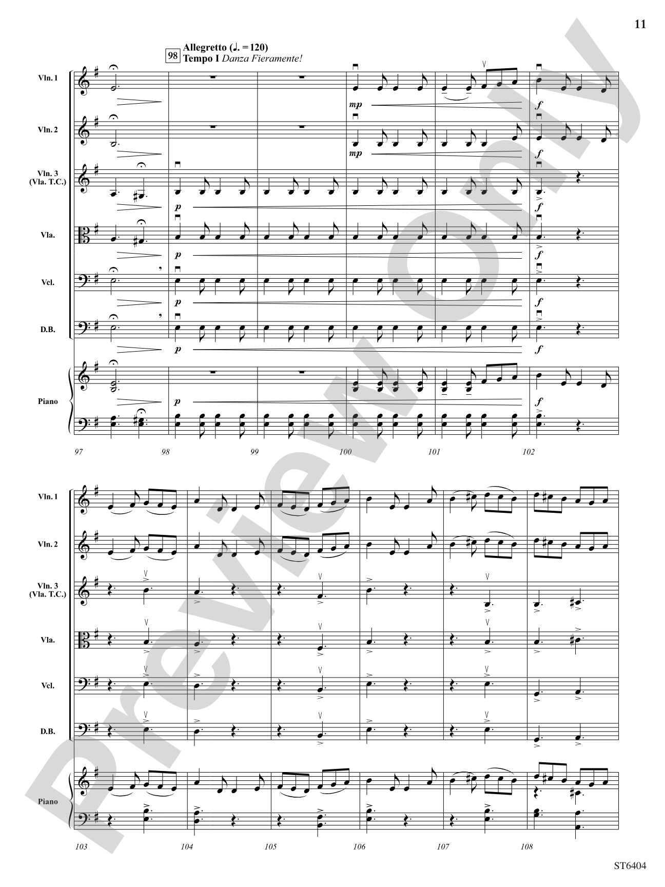 Swashbucklers Saga: String Orchestra Conductor Score & Parts