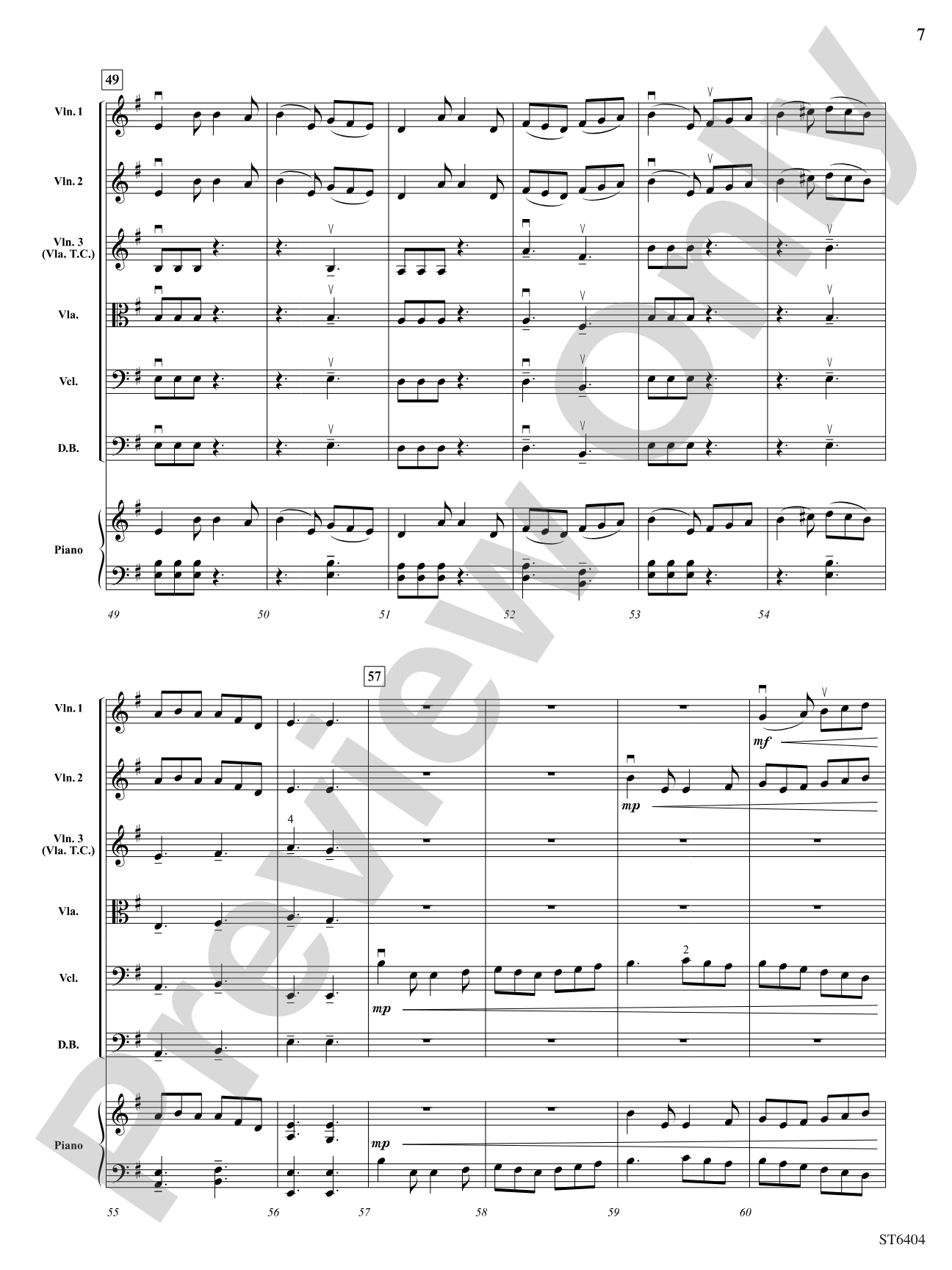 Swashbucklers Saga: String Orchestra Conductor Score & Parts